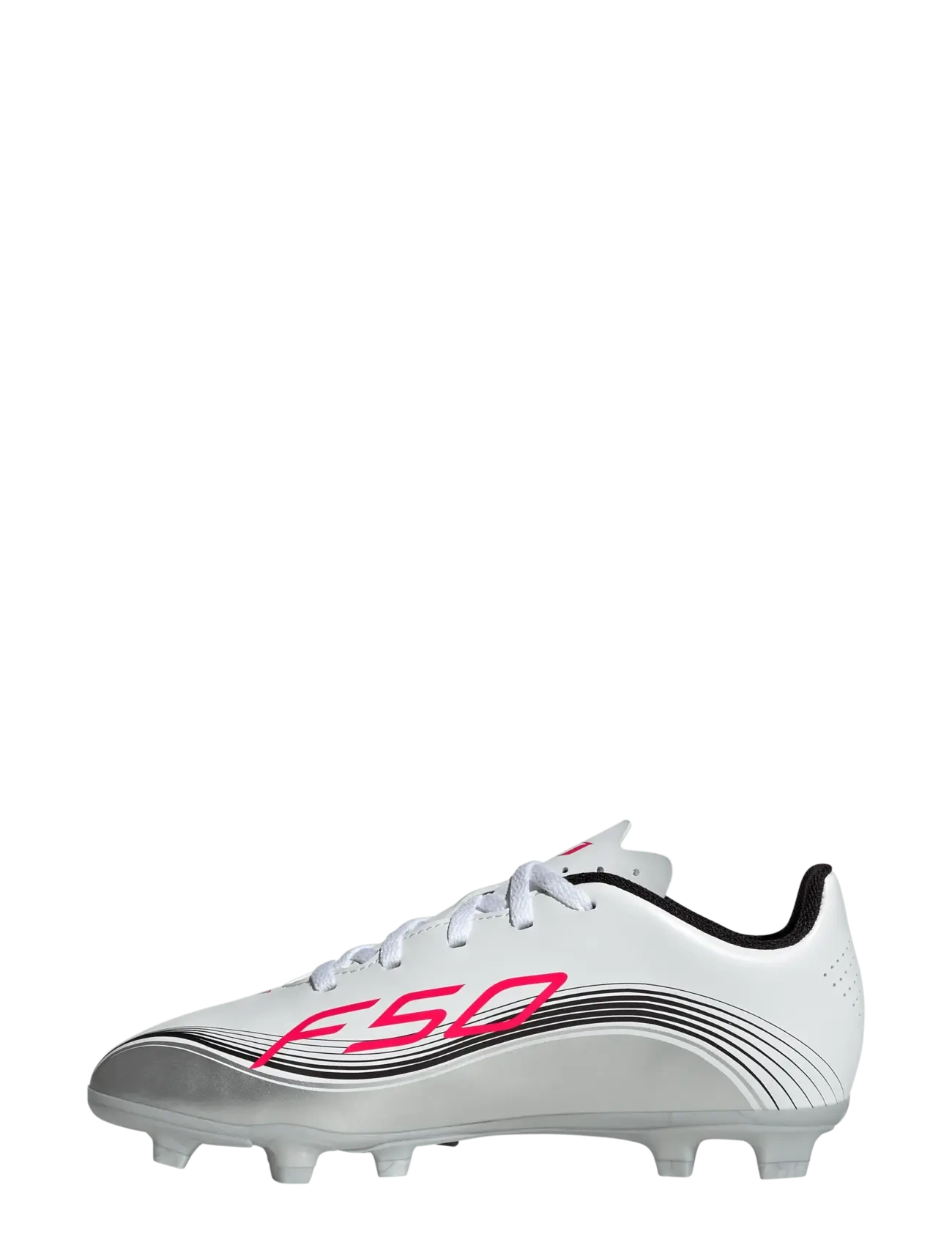 adidas Performance - F50 MESSI CLUB FG/MG J - fodboldstøvler - ftwwht/lucred/silvmt - 2