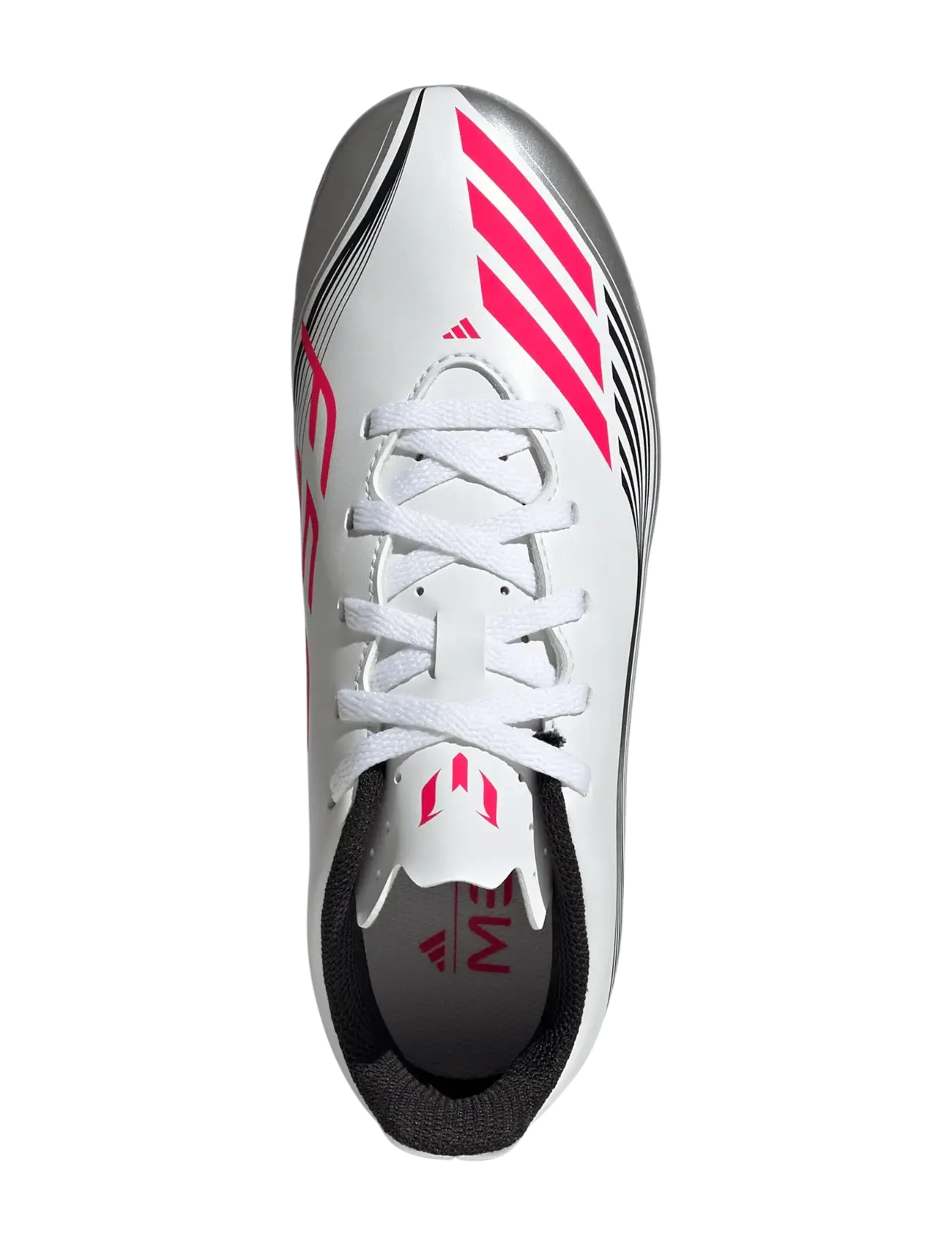 adidas Performance - F50 MESSI CLUB FG/MG J - fodboldstøvler - ftwwht/lucred/silvmt - 4