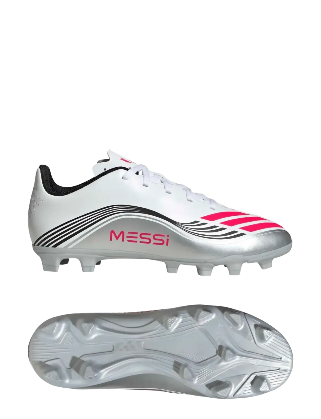 adidas Performance F50 MESSI CLUB FG/MG J - Vaata kõiki - FTWWHT/LUCRED/SILVMT / white