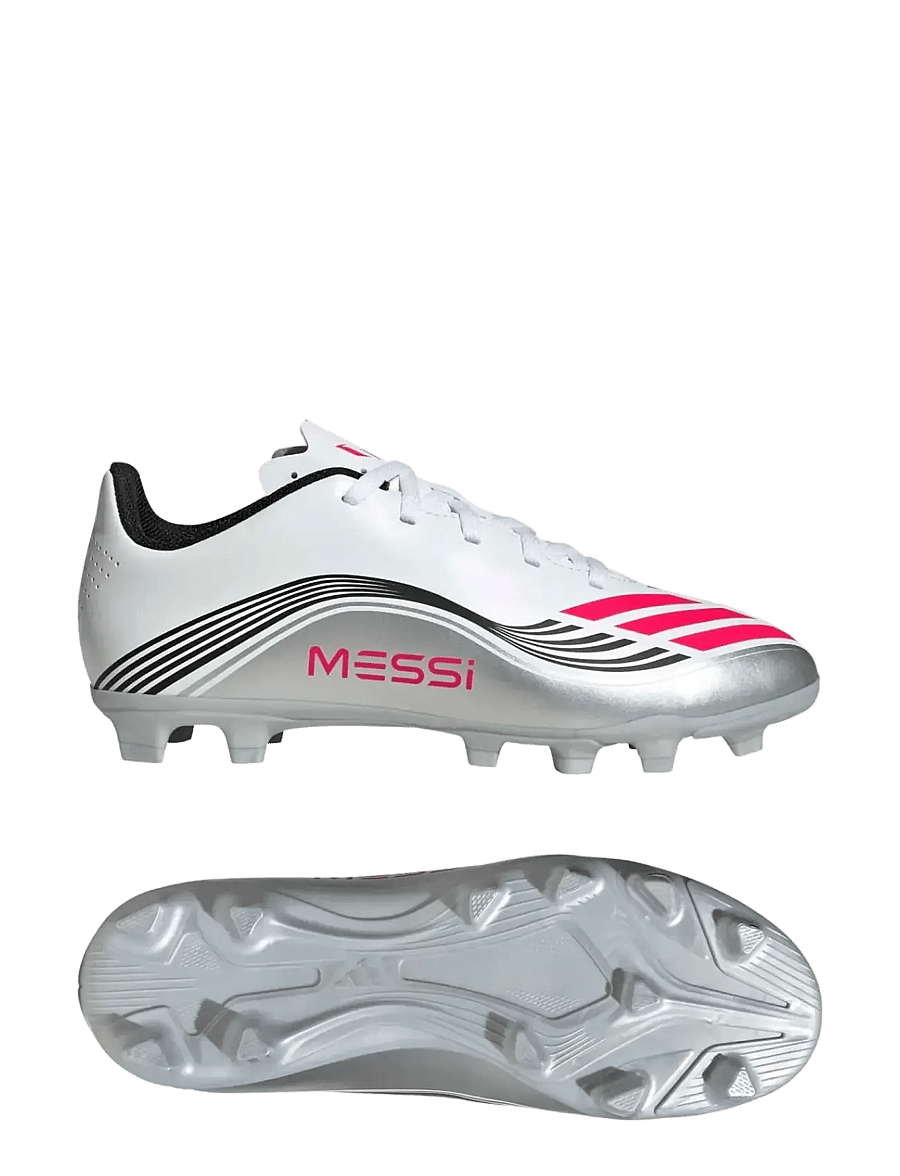 adidas Performance - F50 MESSI CLUB FG/MG J - fußballstiefel - ftwwht/lucred/silvmt - 0