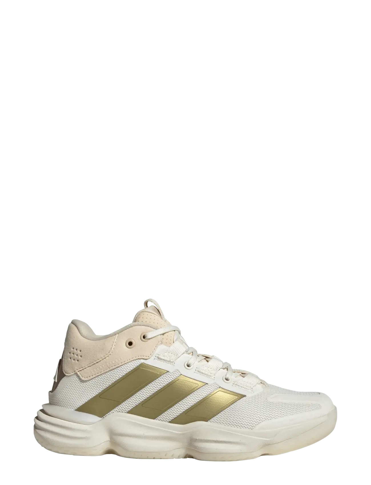 adidas Performance - Courtstabil W - höga sneakers - owhite/goldmt/crysan - 1
