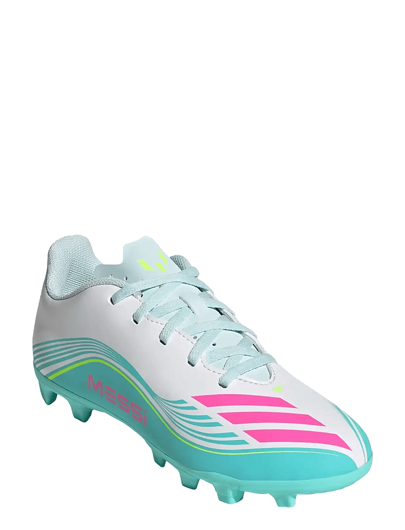 adidas Performance - F50 MESSI CLUB FG/MG J - fotbollsskor - ftwwht/lucpnk/flaaqu - 0