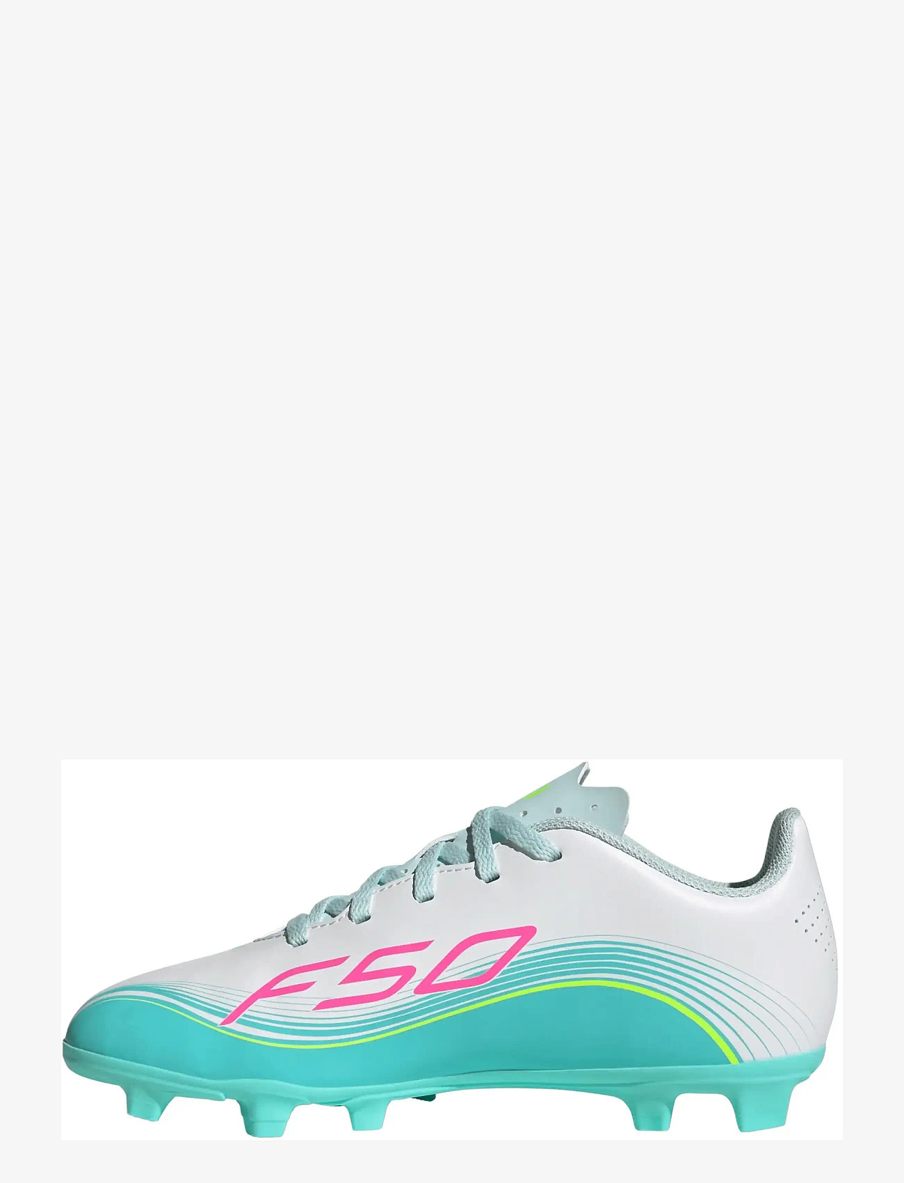 adidas Performance - F50 MESSI CLUB FG/MG J - fotbollsskor - ftwwht/lucpnk/flaaqu - 2