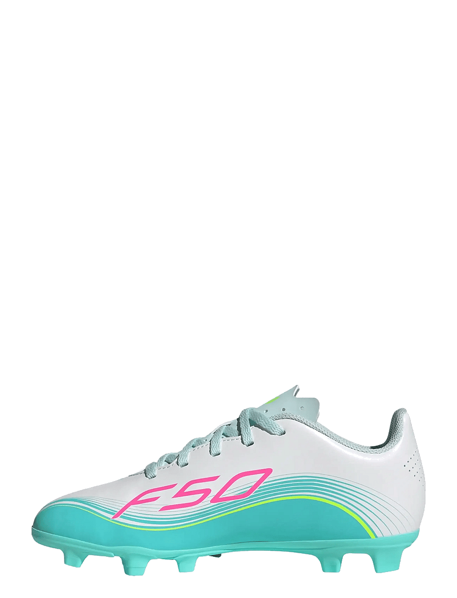 adidas Performance - F50 MESSI CLUB FG/MG J - fodboldstøvler - ftwwht/lucpnk/flaaqu - 2