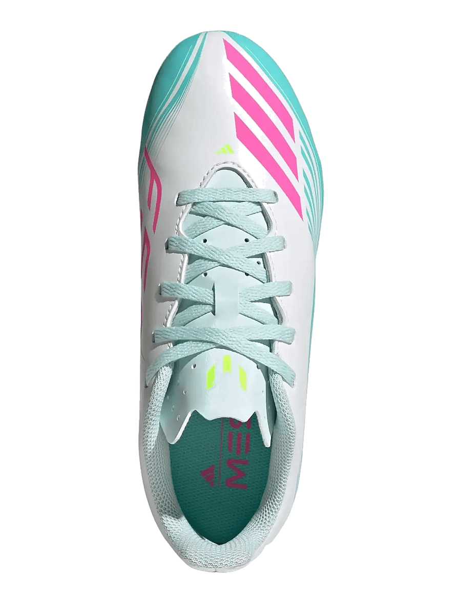 adidas Performance - F50 MESSI CLUB FG/MG J - fodboldstøvler - ftwwht/lucpnk/flaaqu - 4