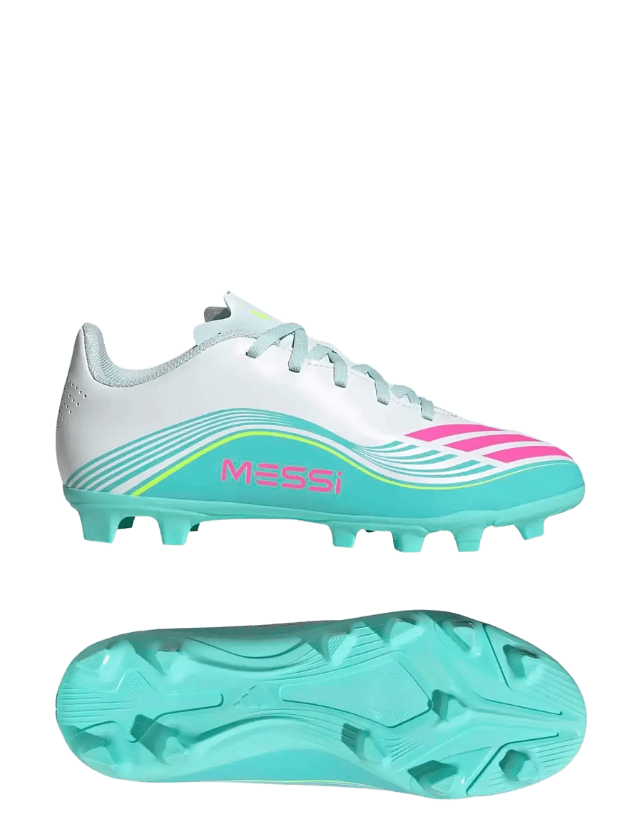 adidas Performance - F50 MESSI CLUB FG/MG J - fußballstiefel - ftwwht/lucpnk/flaaqu - 0