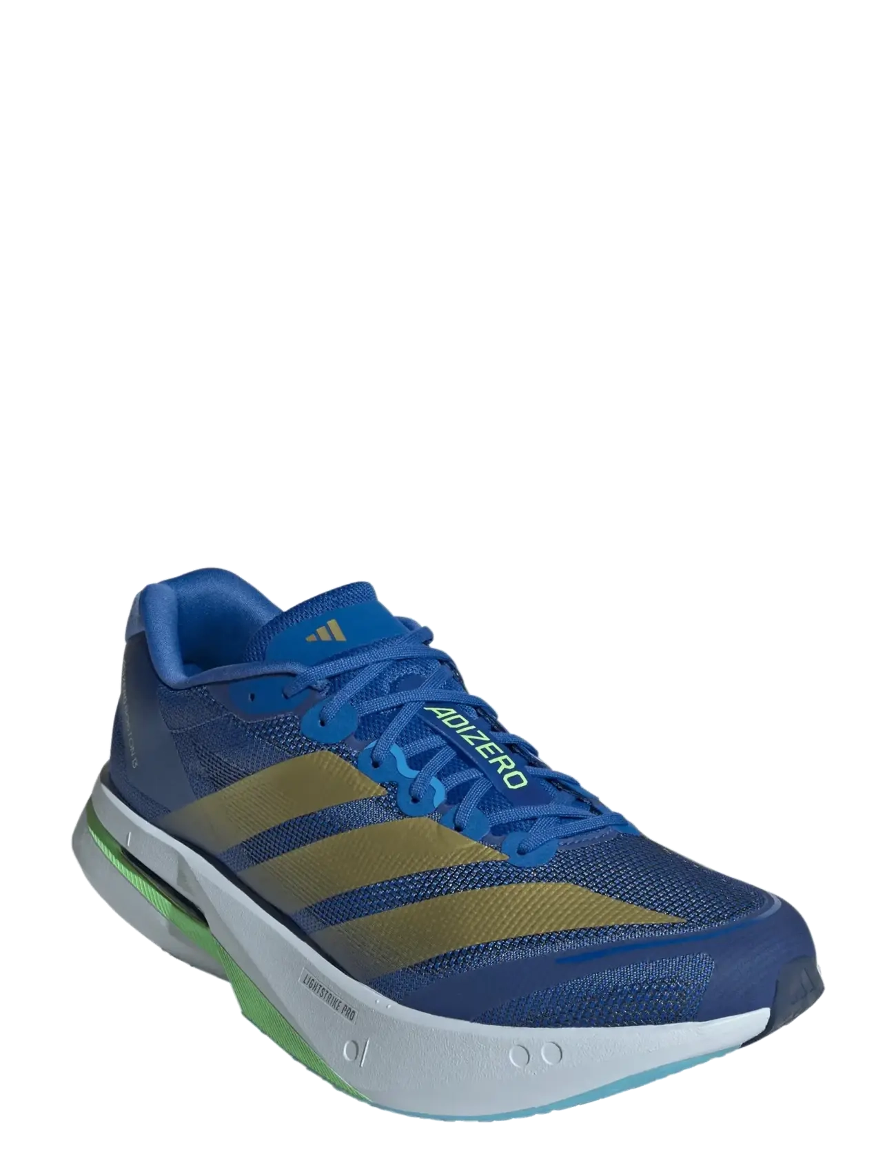 adidas Performance ADIZERO BOSTON 13 M - Laufschuhe - BLUE/GOLDMT/BLUBRS / blue
