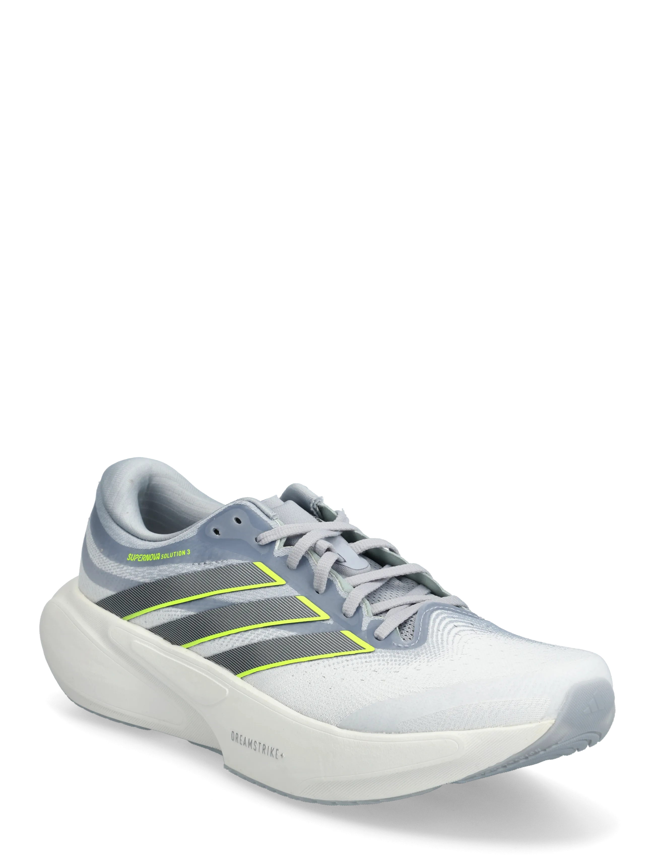 adidas Performance SUPERNOVA SOLUTION 3 M - Running Shoes - CRYWHT/IRONMT/SYELLO / grey