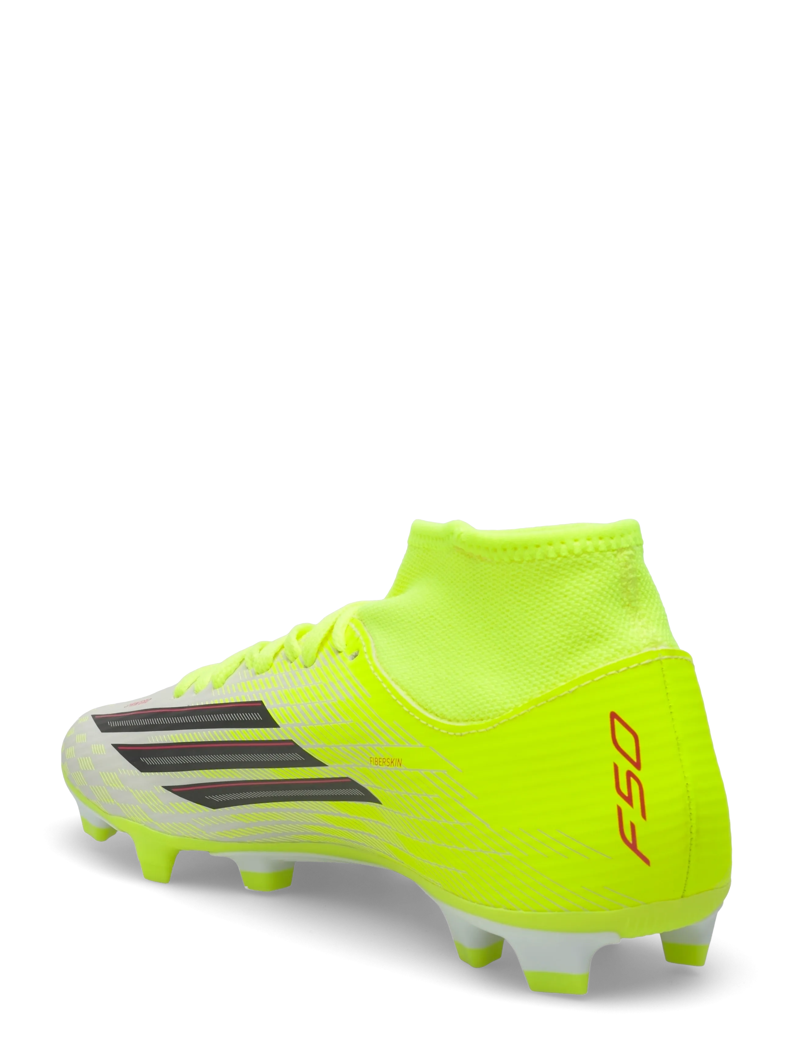 adidas Performance - F50 CLUB MID FG/MG - jalgpalli puutsad - tesoye/cblack/lucred - 2