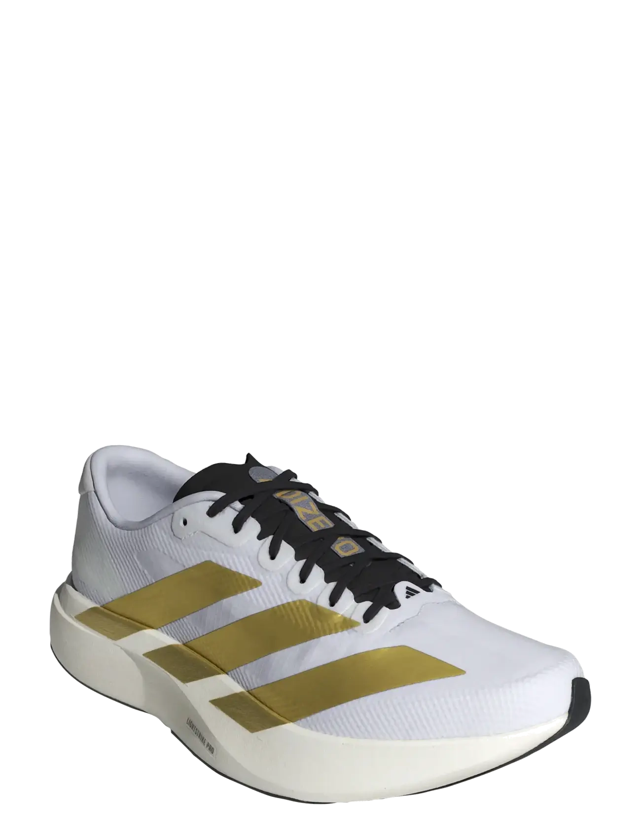 adidas Performance Adizero EVO SL WOVEN M - Laufschuhe - FTWWHT/MAGOLD/CBLACK / white