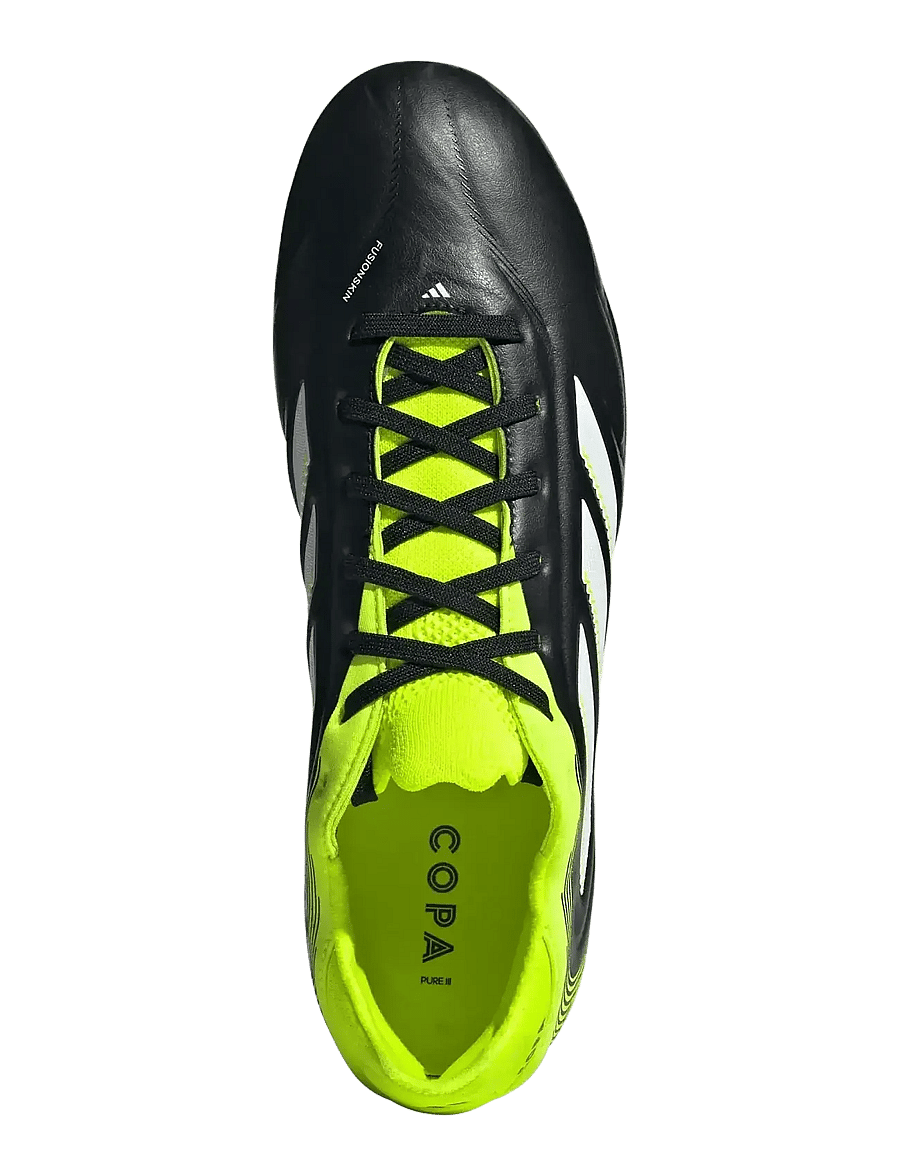 adidas Performance - COPA PURE III PRO FG - jalkapallokengät - cblack/ftwwht/luclem - 4