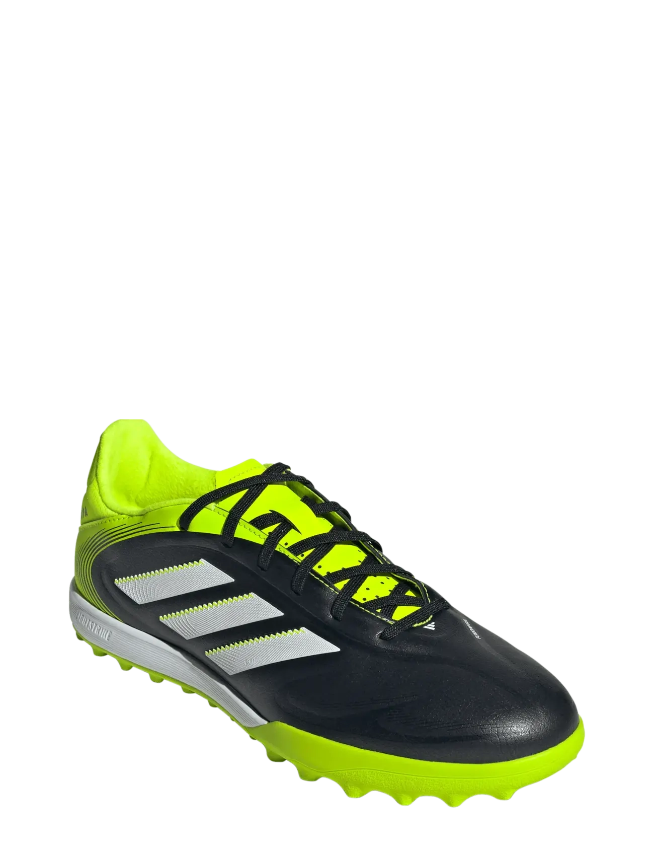 adidas Performance COPA PURE III LEAGUE TF - Fodboldstøvler - CBLACK/FTWWHT/LUCLEM / green