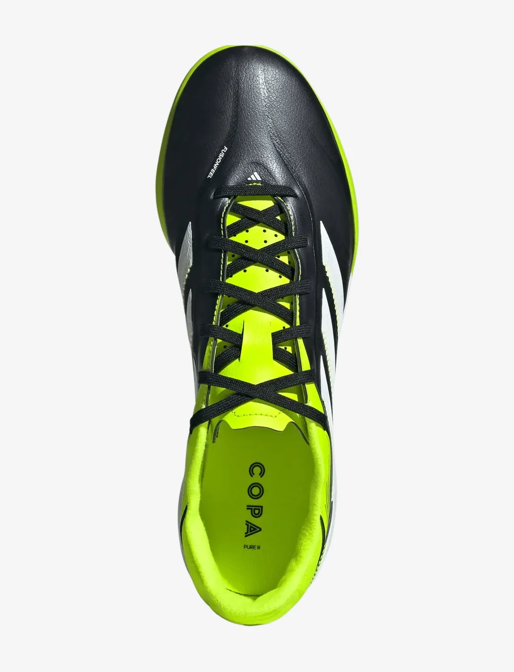 adidas Performance - COPA PURE III LEAGUE TF - fotbollsskor - cblack/ftwwht/luclem - 4