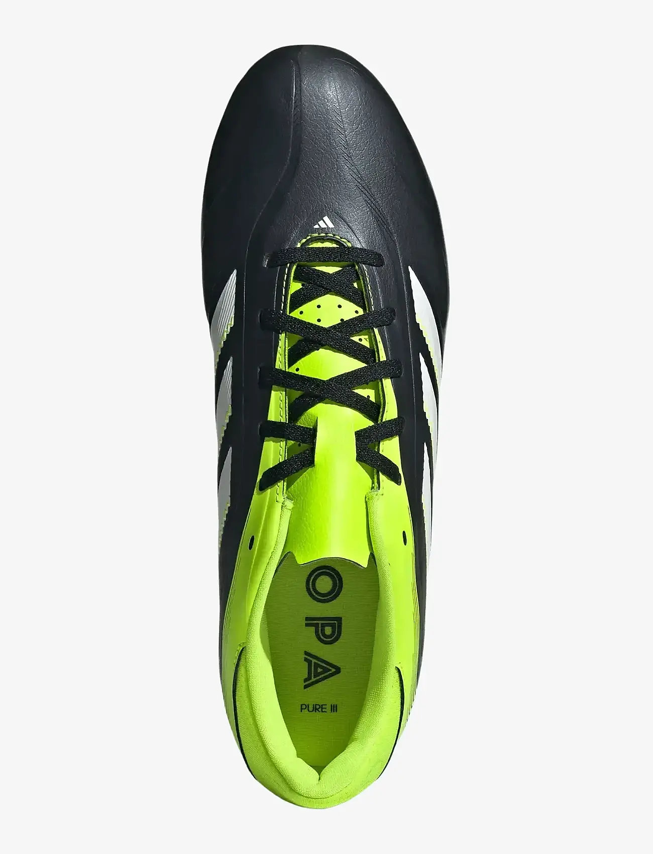 adidas Performance - COPA PURE III CLUB FG/MG - fotbollsskor - cblack/ftwwht/luclem - 4