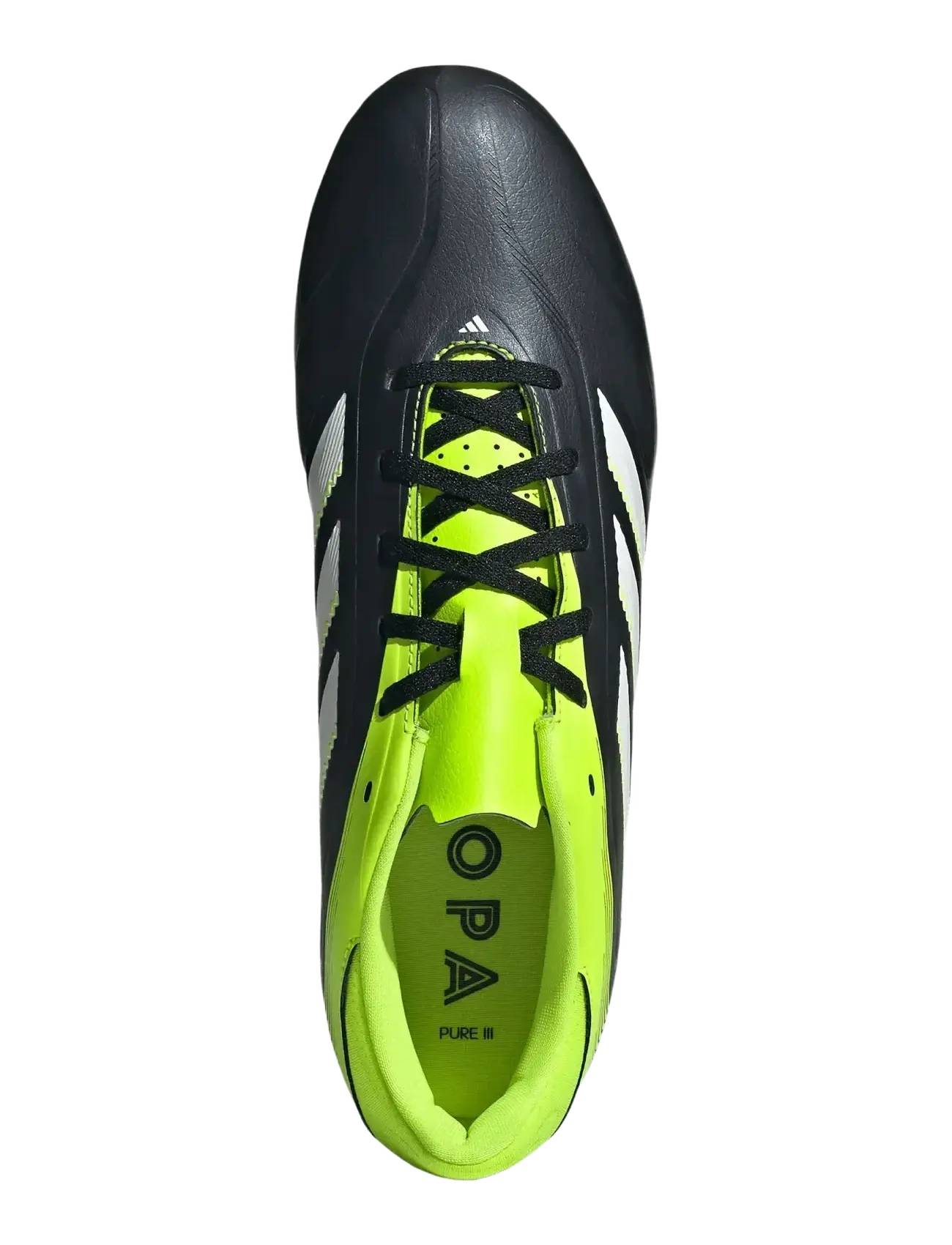 adidas Performance - COPA PURE III CLUB FG/MG - fotbollsskor - cblack/ftwwht/luclem - 4
