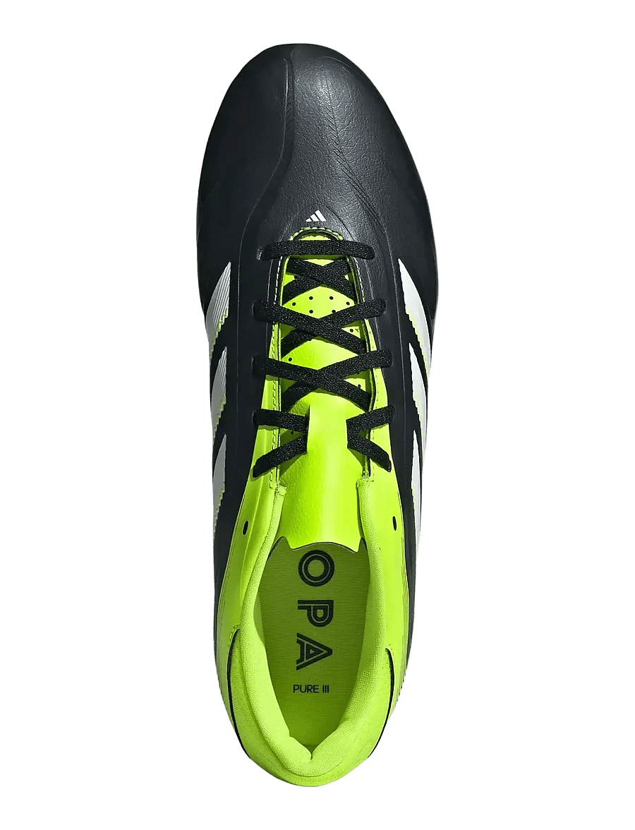 adidas Performance - COPA PURE III CLUB FG/MG - fotbollsskor - cblack/ftwwht/luclem - 4
