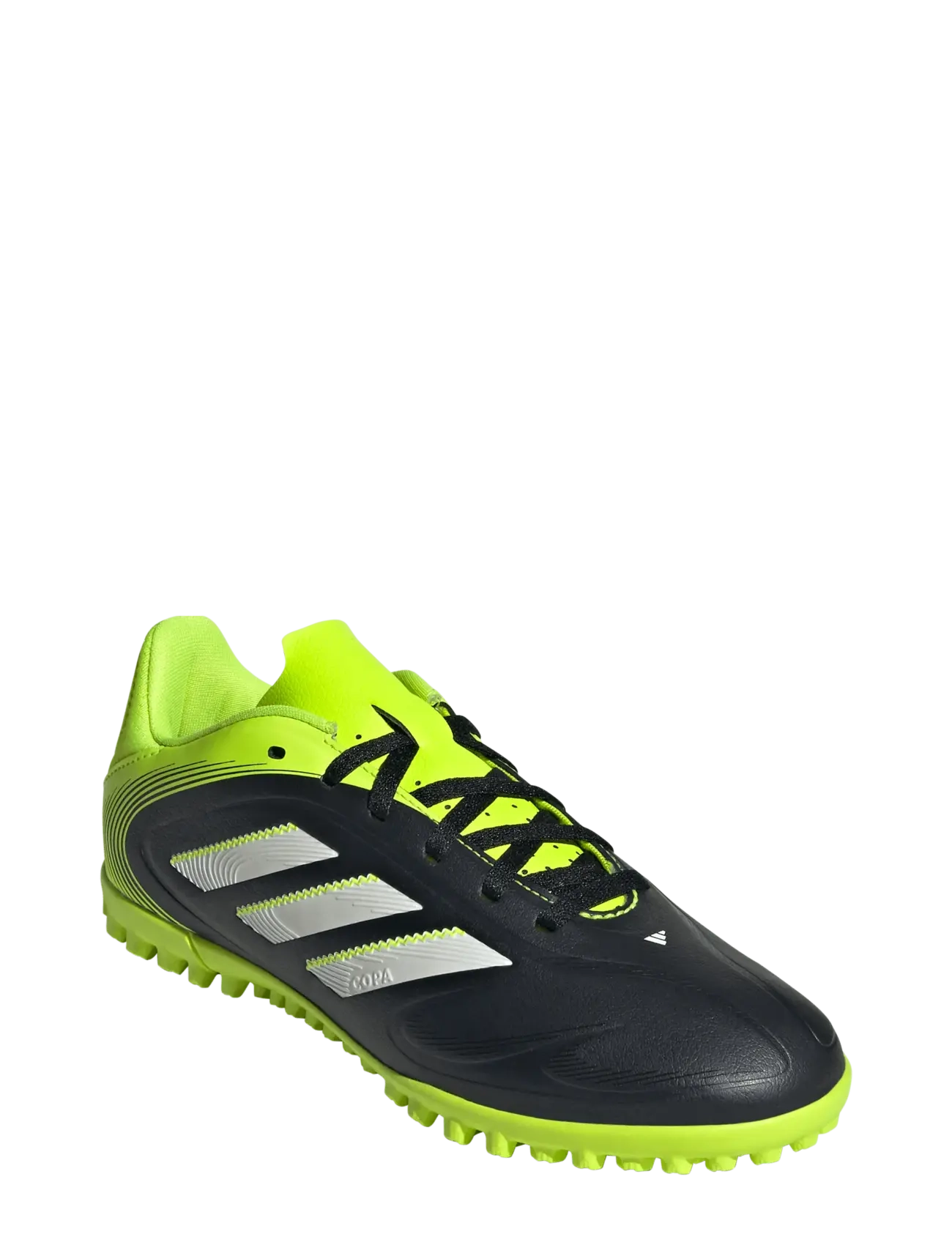 adidas Performance COPA PURE III CLUB TF J - Skor - CBLACK/FTWWHT/LUCLEM / green