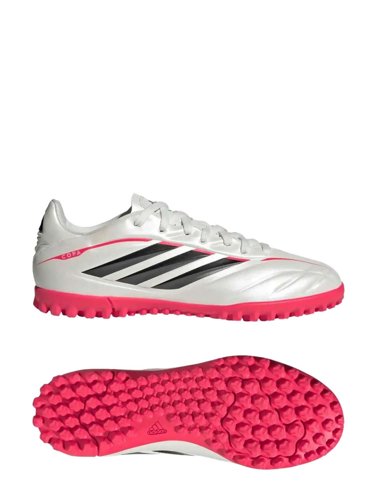 adidas Performance COPA PURE IV CLUB TF J - Shoes - ZEROMT/CBLACK/LUCRED / white