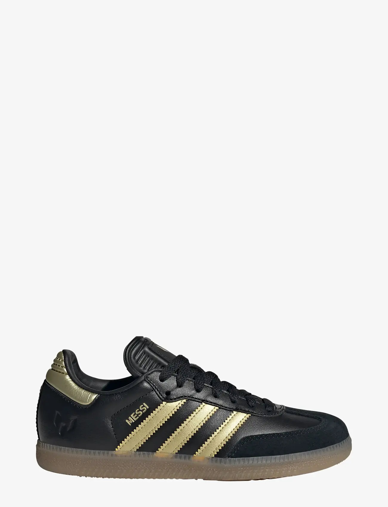 adidas Performance - SAMBA MESSI J - fodboldstøvler - cblack/goldmt/gum4 - 1