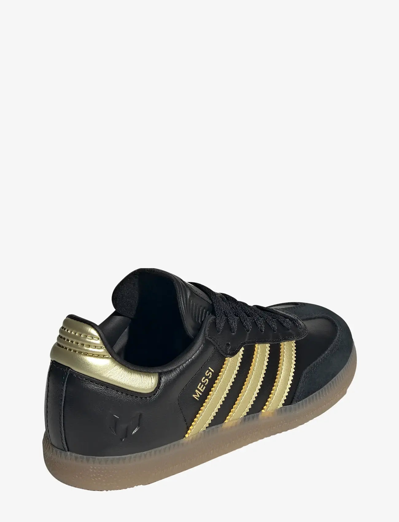 adidas Performance - SAMBA MESSI J - fodboldstøvler - cblack/goldmt/gum4 - 3
