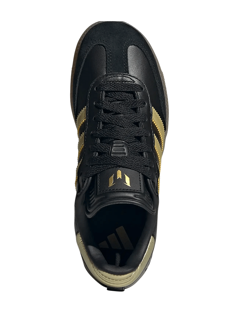 adidas Performance - SAMBA MESSI J - futbola apavi - cblack/goldmt/gum4 - 4