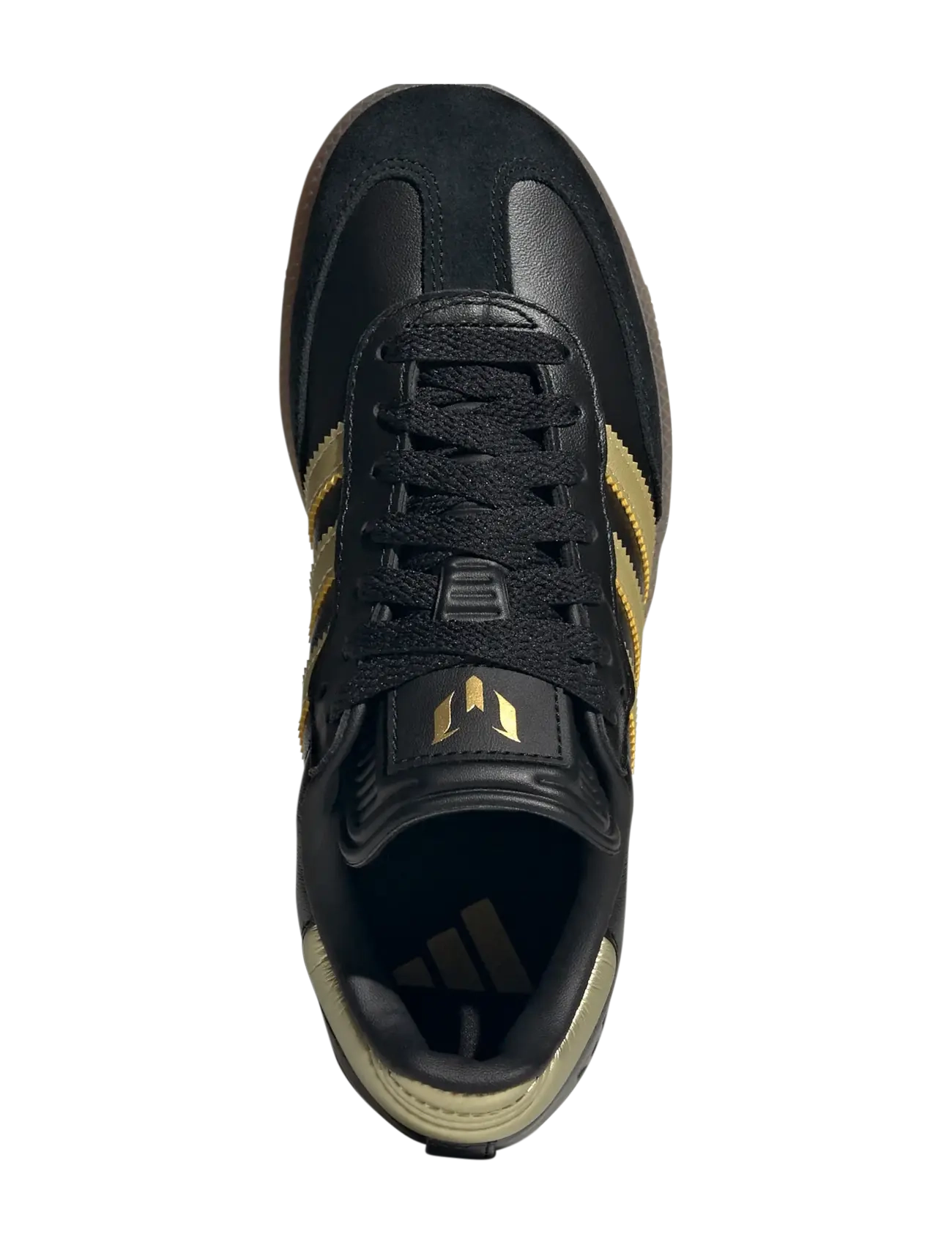 adidas Performance - SAMBA MESSI J - sommerschnäppchen - cblack/goldmt/gum4 - 4