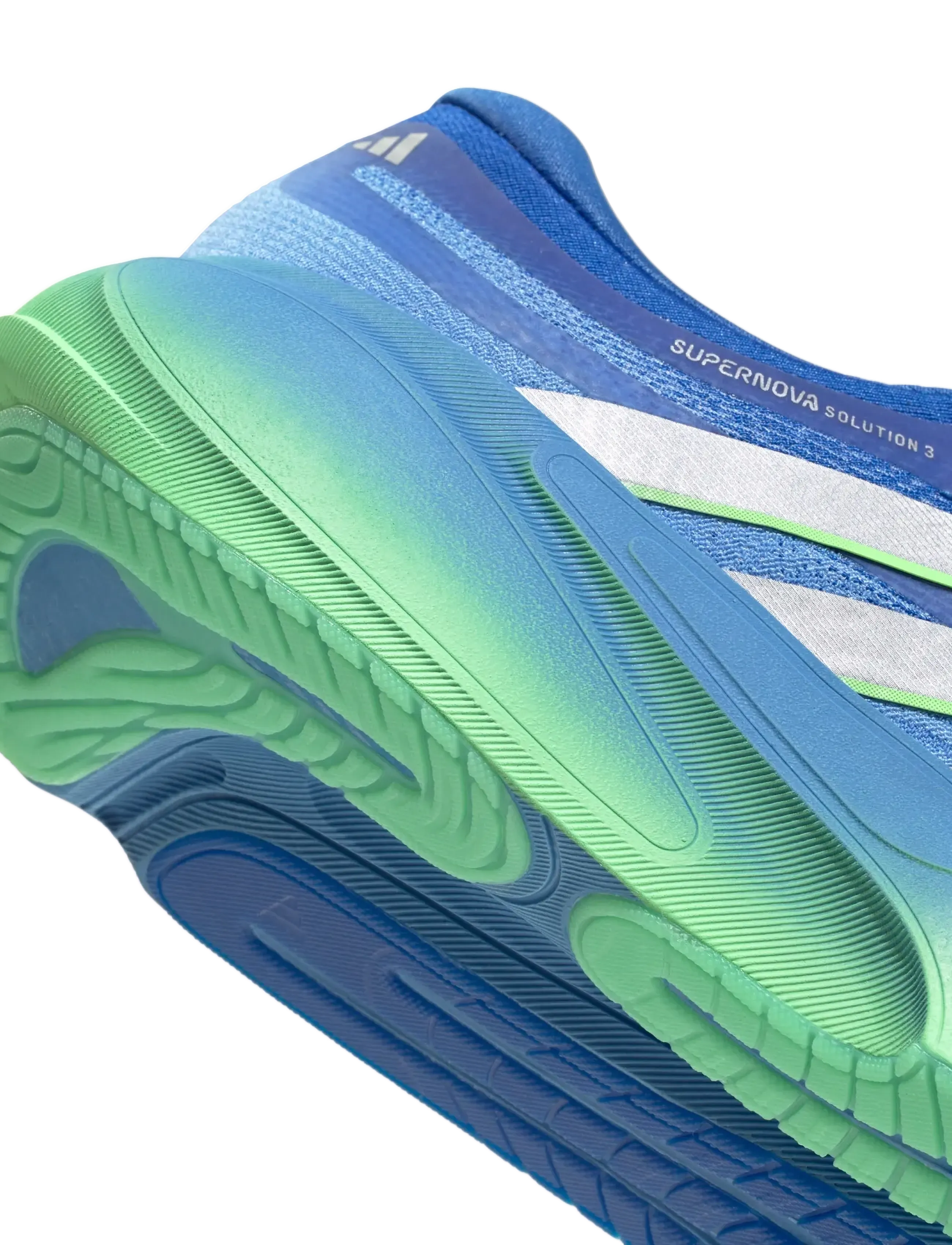 adidas Performance - SUPERNOVA SOLUTION 3 M - löparskor - lucblu/silvmt/limbur - 5