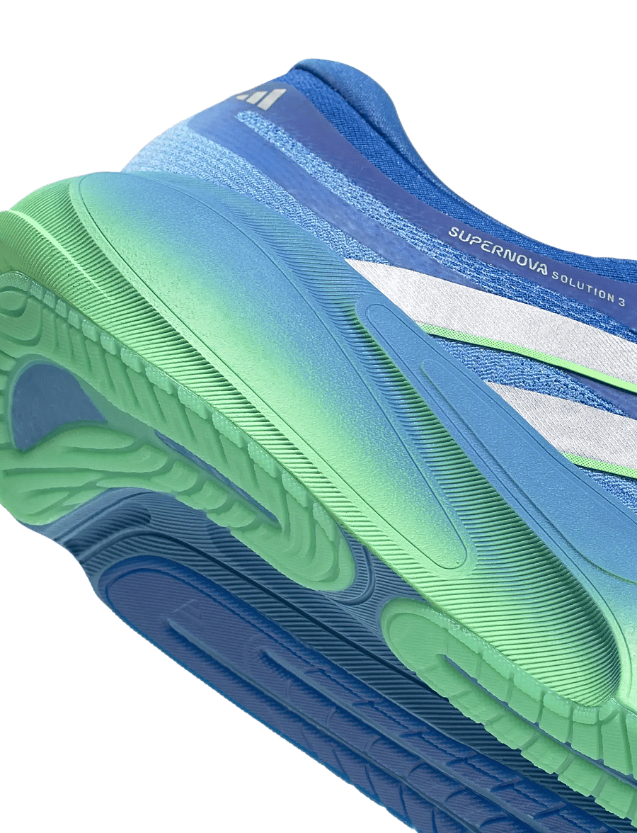 adidas Performance - SUPERNOVA SOLUTION 3 M - löparskor - lucblu/silvmt/limbur - 5