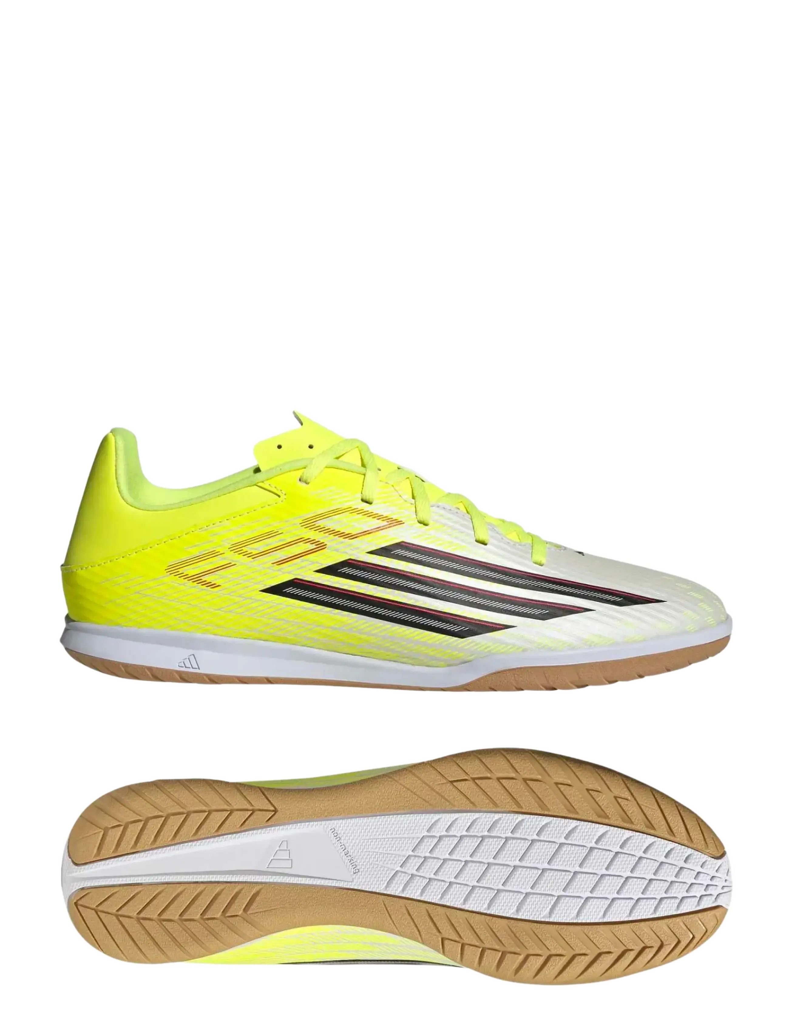 adidas Performance F50 CLUB IN - Deals - TESOYE/CBLACK/LUCRED / yellow