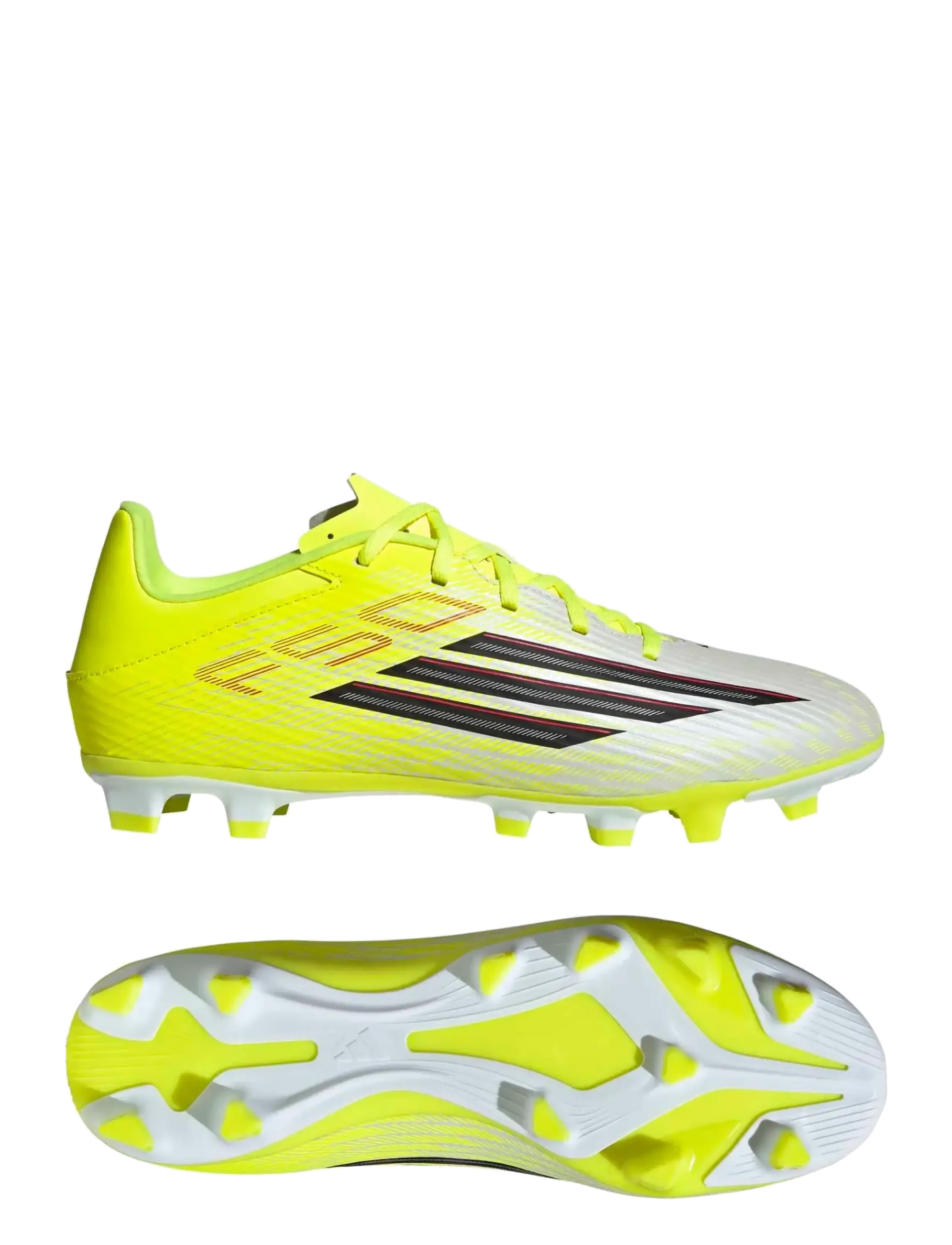 adidas Performance F50 CLUB FG/MG - Mannschaftssport - TESOYE/CBLACK/LUCRED / yellow