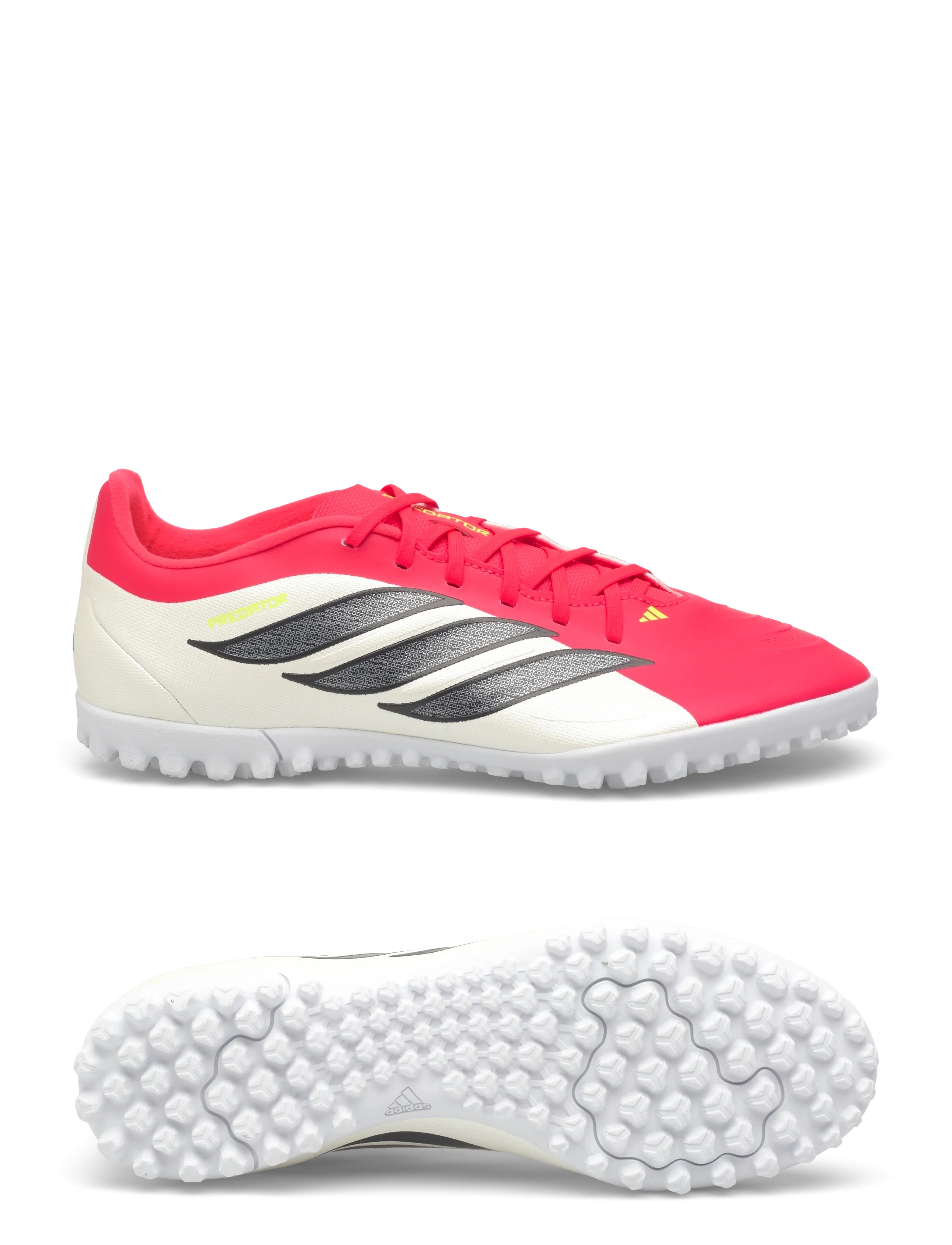 adidas Performance PREDATOR CLUB TF - Fotboll - LUCRED/CBLACK/FTWWHT / red