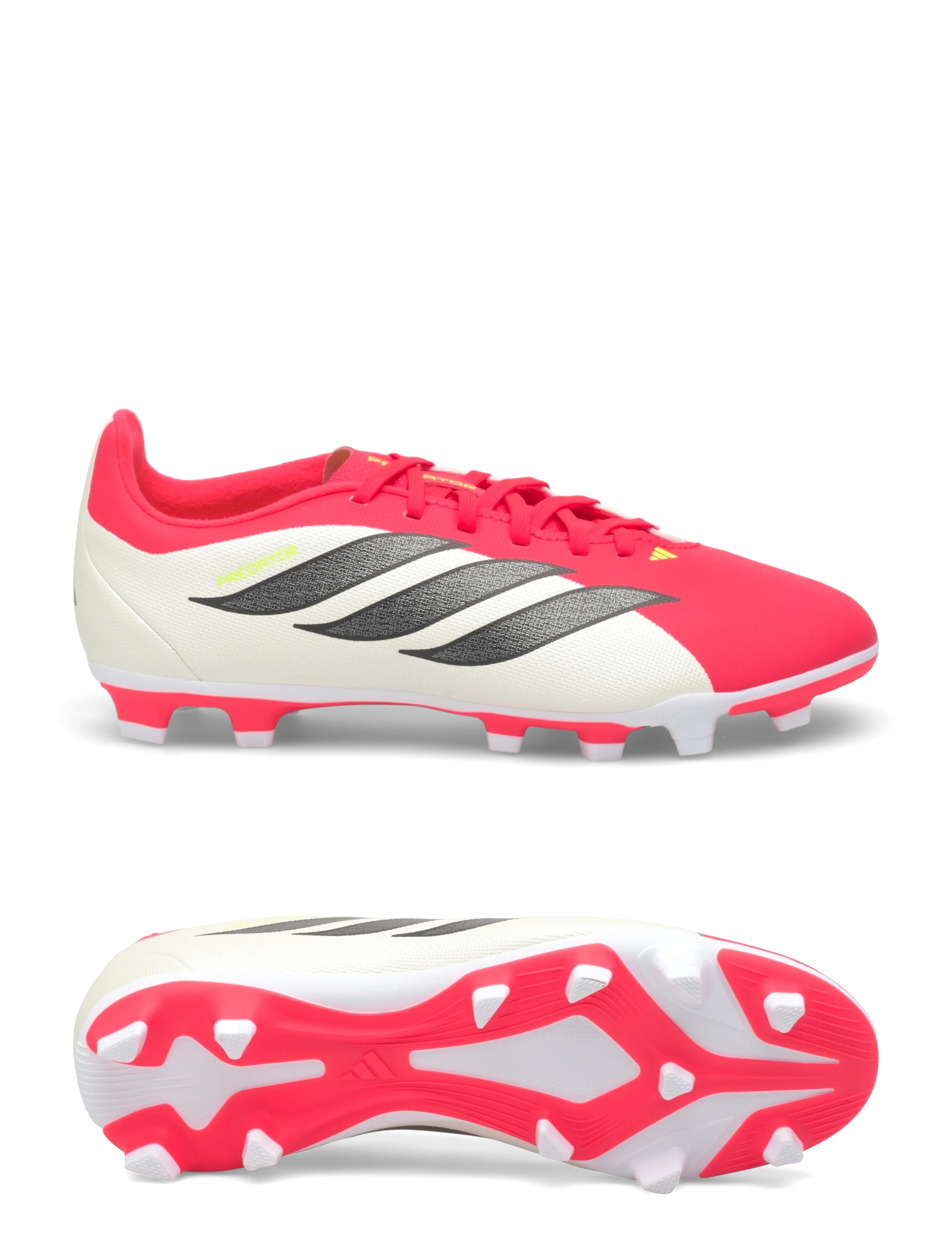 adidas Performance PREDATOR CLUB FG/MG J - Back to school - LUCRED/CBLACK/FTWWHT / red