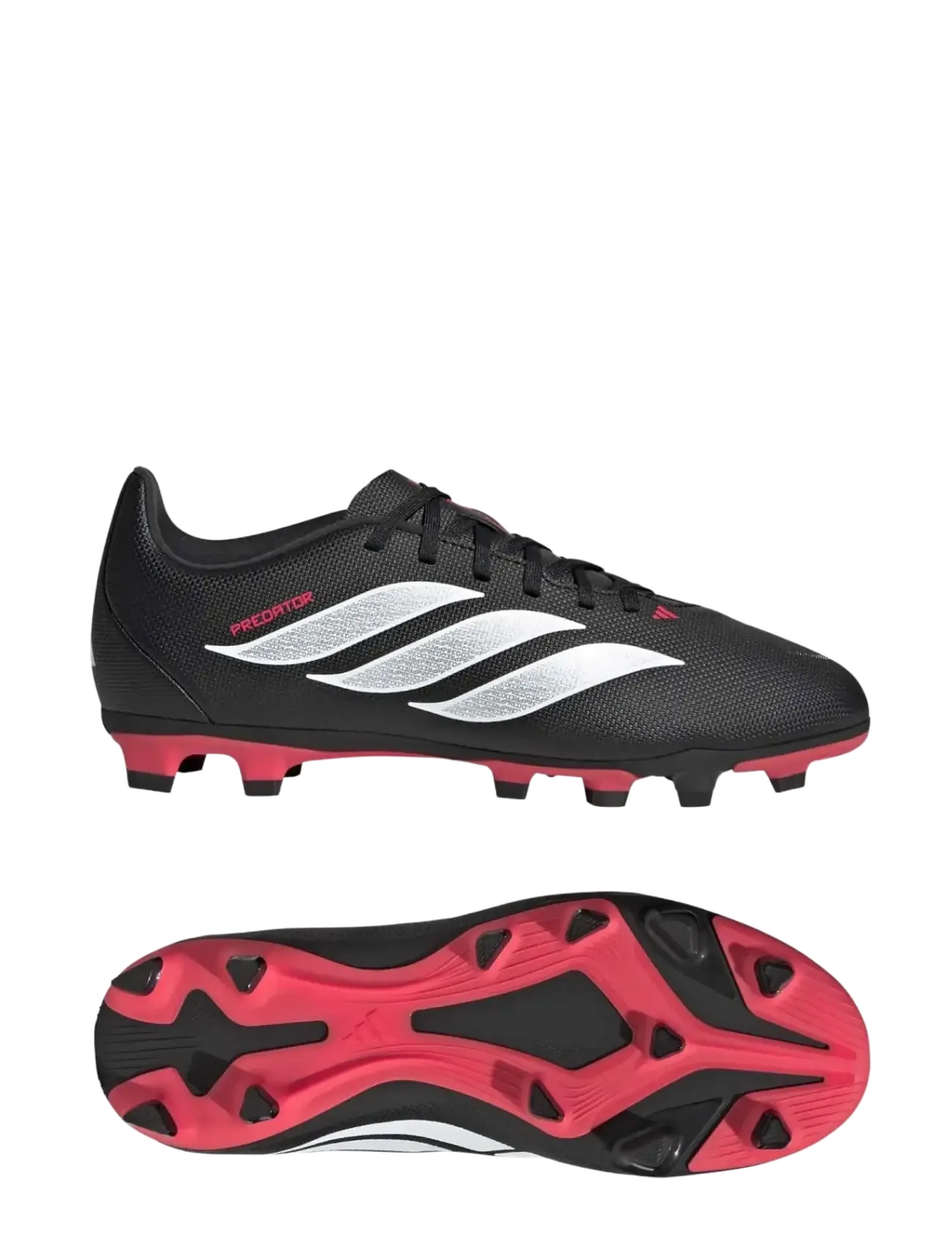 adidas Performance PREDATOR CLUB FG/MG J - Team Sports - CBLACK/FTWWHT/LUCRED / black