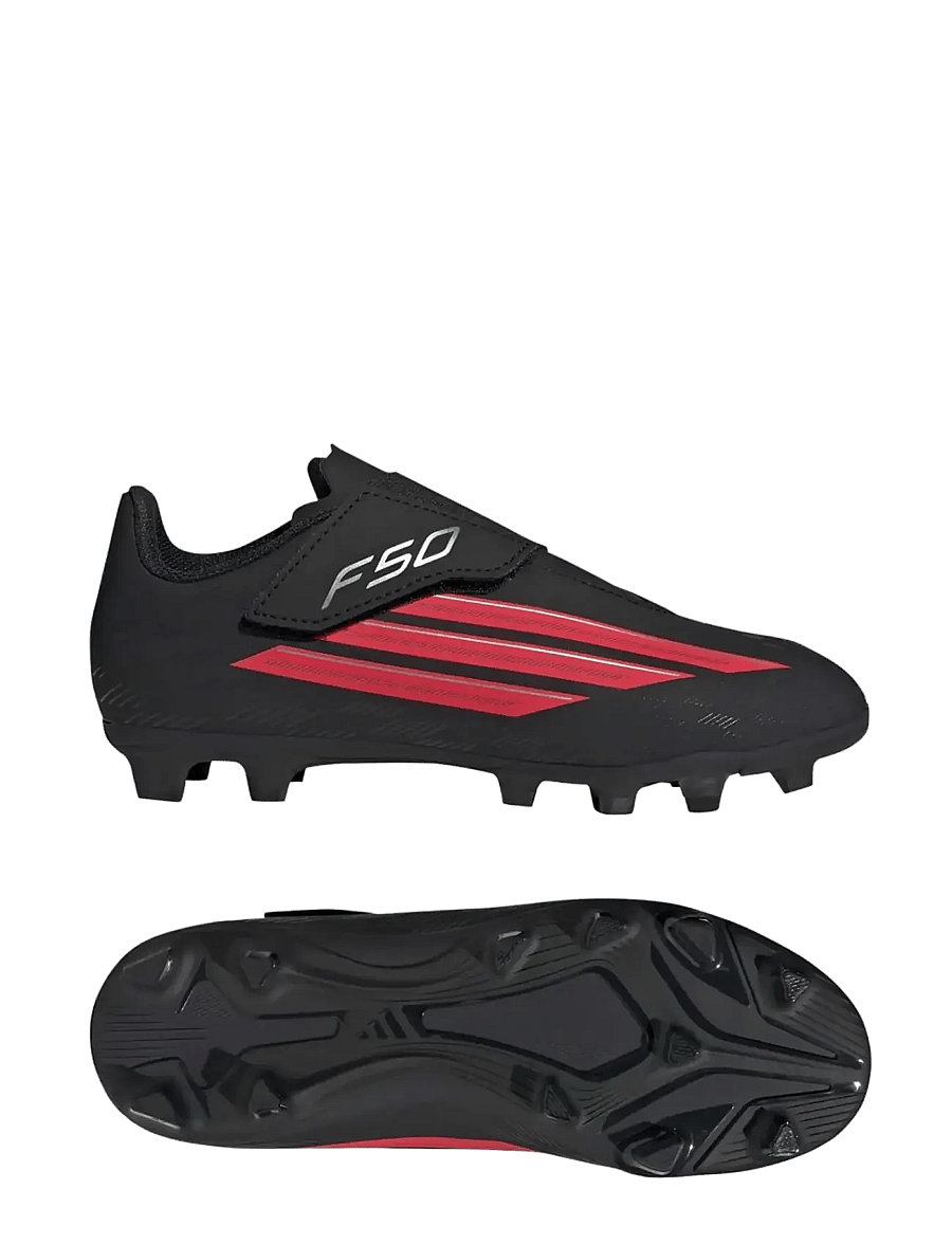 adidas Performance - F50 CLUB VEL FG/MG J - fotbollsskor - cblack/lucred/cblack - 0