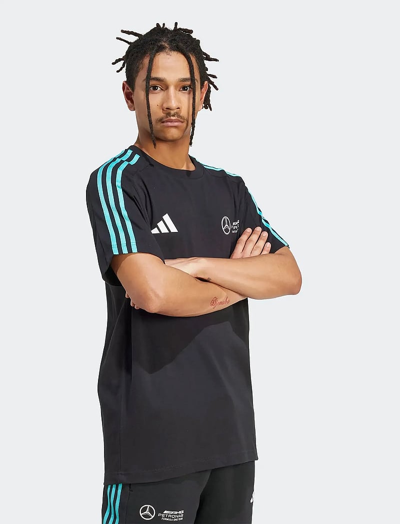 adidas Performance - MER DNA TEE M - tops & t-shirts - black/white - 0