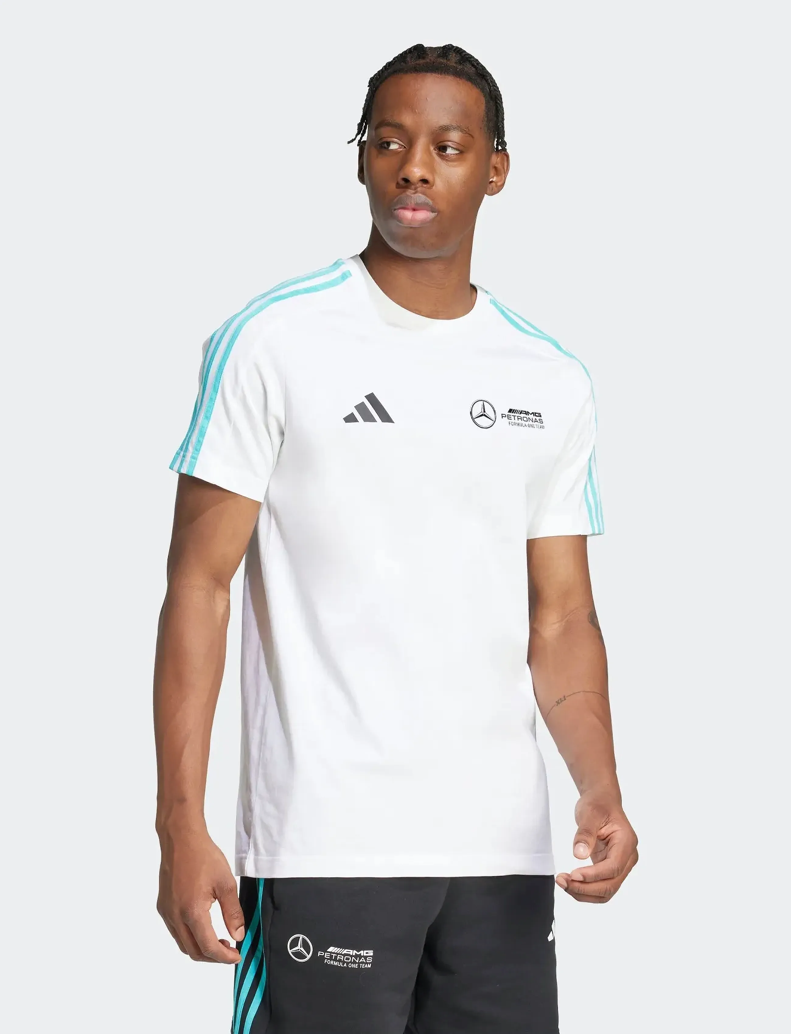 adidas Performance MER DNA TEE M - T-särgid - WHITE/BLACK / white