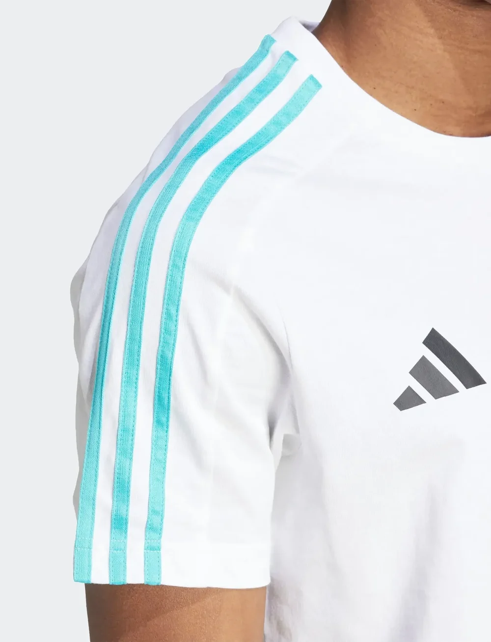 adidas Performance - MER DNA TEE M - t-shirts - white/black - 3