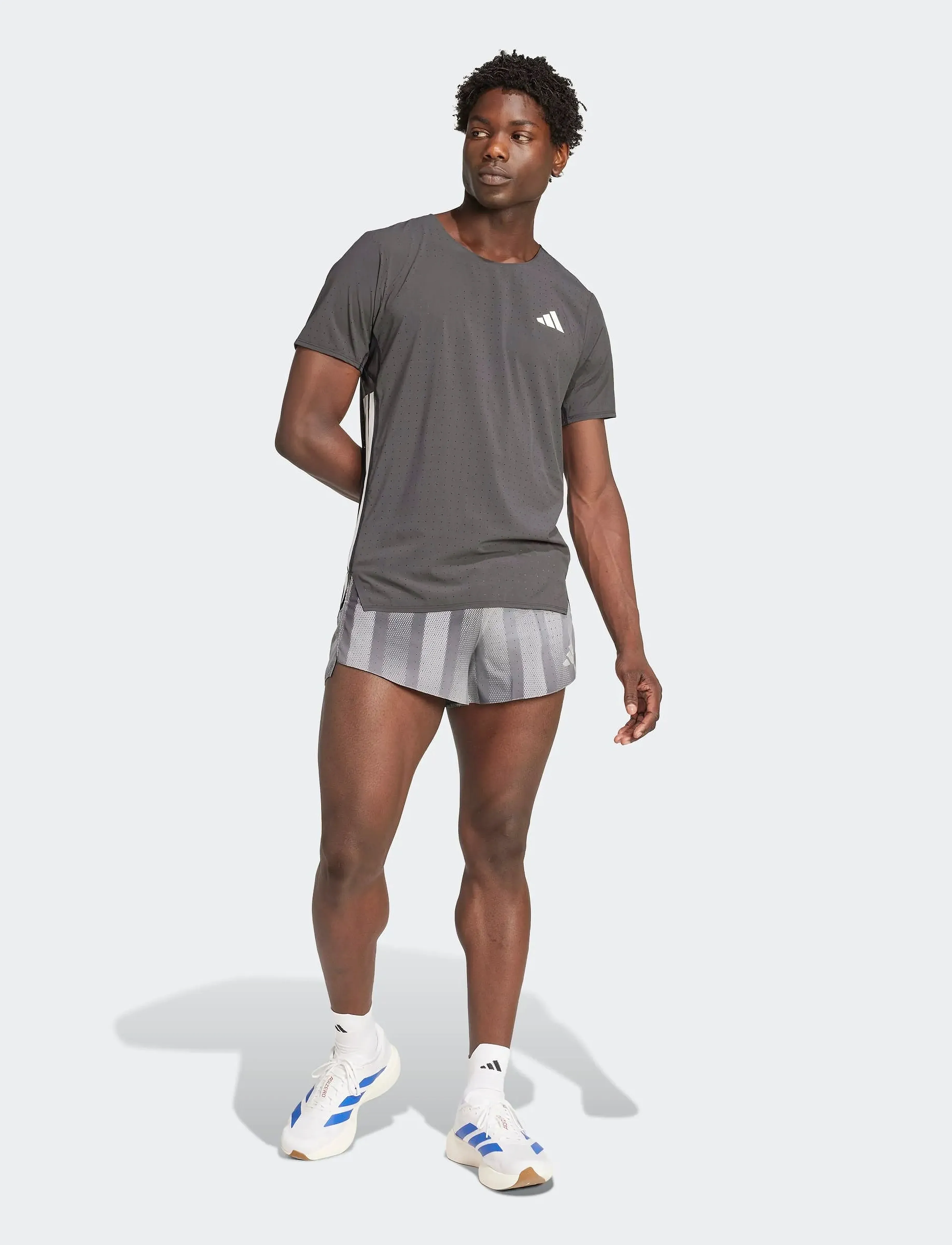 adidas Performance - ADIZERO P SHT M - lühikesed jooksupüksid - grethr/grefiv - 3
