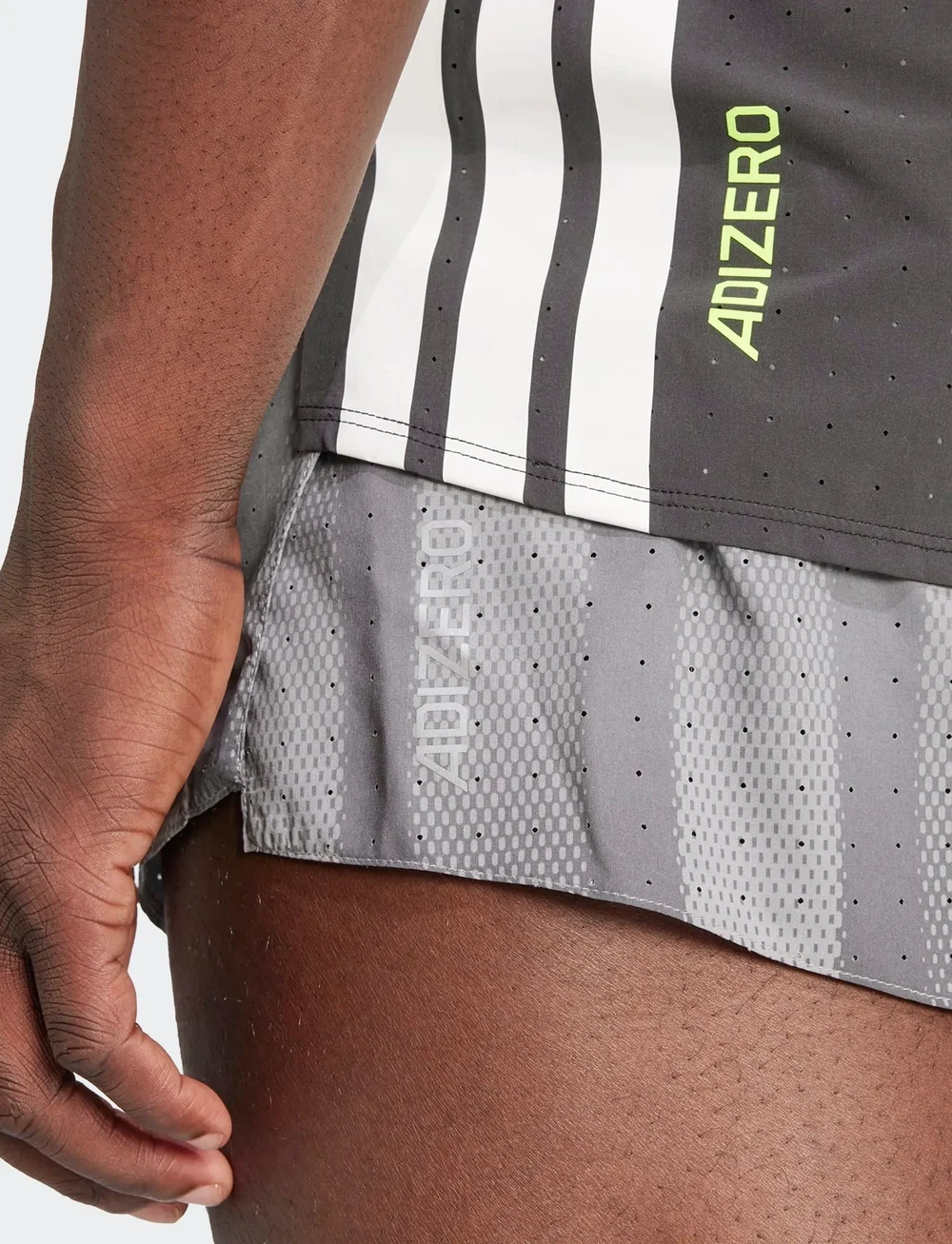 adidas Performance - ADIZERO P SHT M - laufshorts - grethr/grefiv - 4
