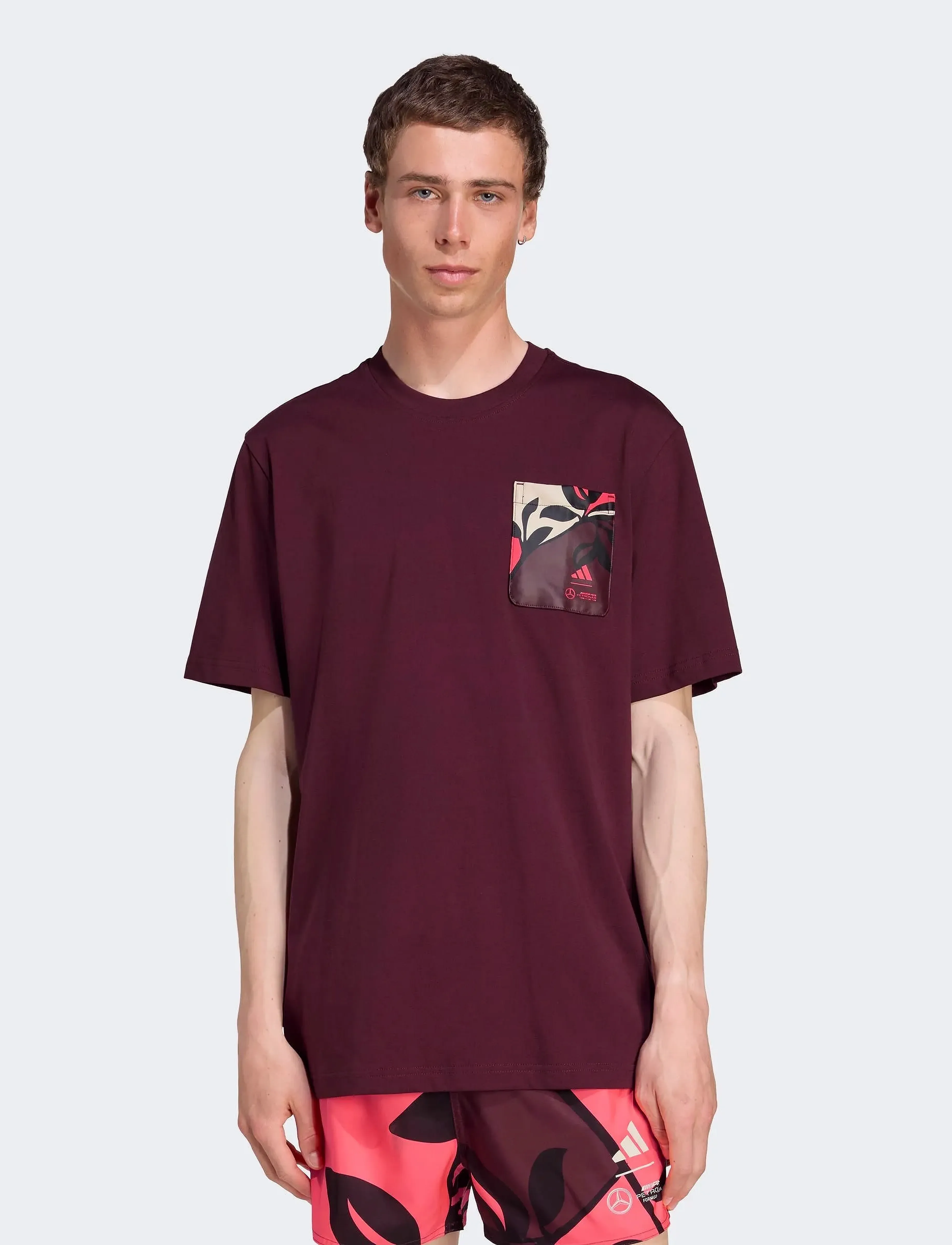 adidas Performance MER SP TEE M - Kleidung - AURRUB / burgundy