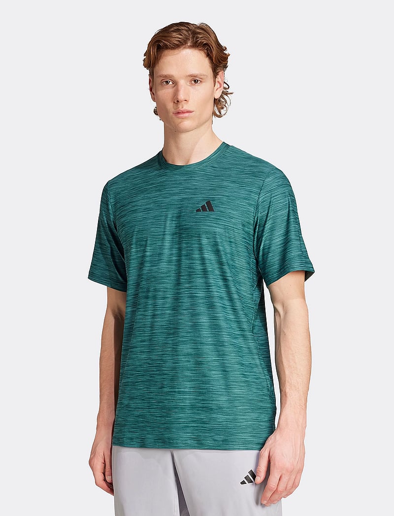 adidas Performance - TR-ES STRETCH T - t-shirts - auivme/black - 5