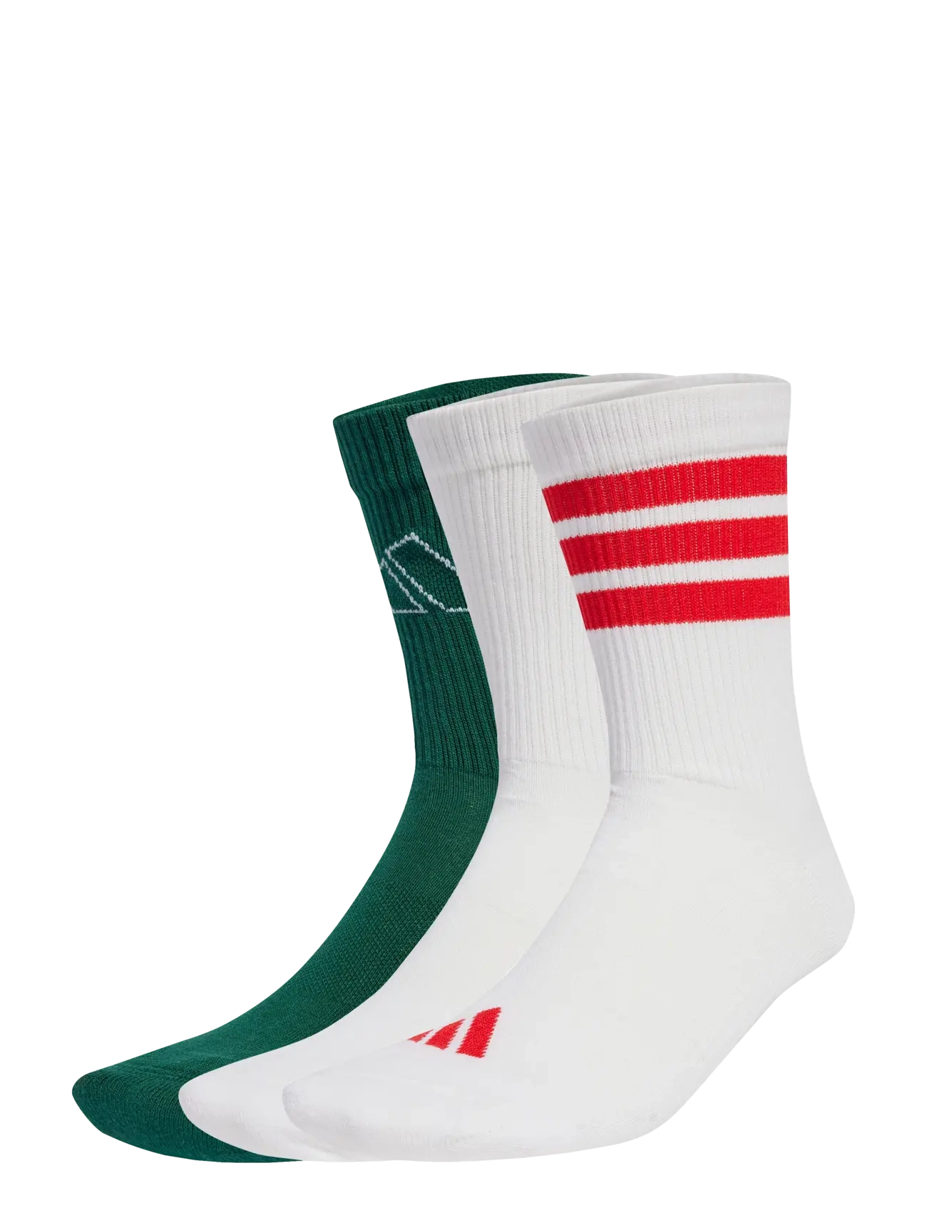 adidas Performance Logo Pack 3Pp, 3-Pak Crew Sokker, Multi/mønstret, Str: 37-39