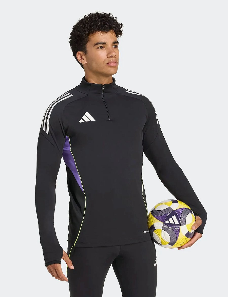 adidas Performance - TIRO25C TR TOP - fleece & midlayer - black/purrus - 0