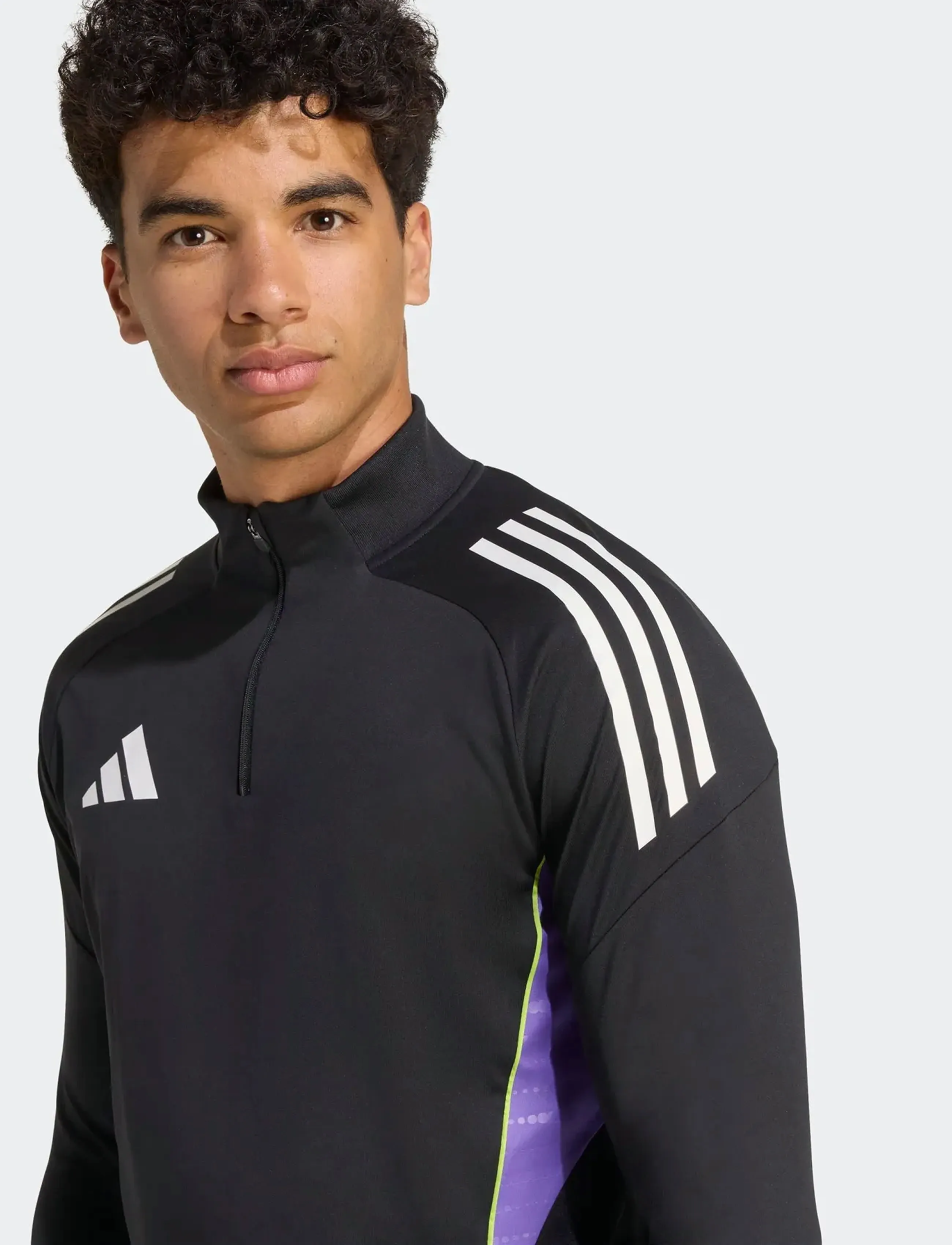 adidas Performance - TIRO25C TR TOP - fleece & midlayer - black/purrus - 3