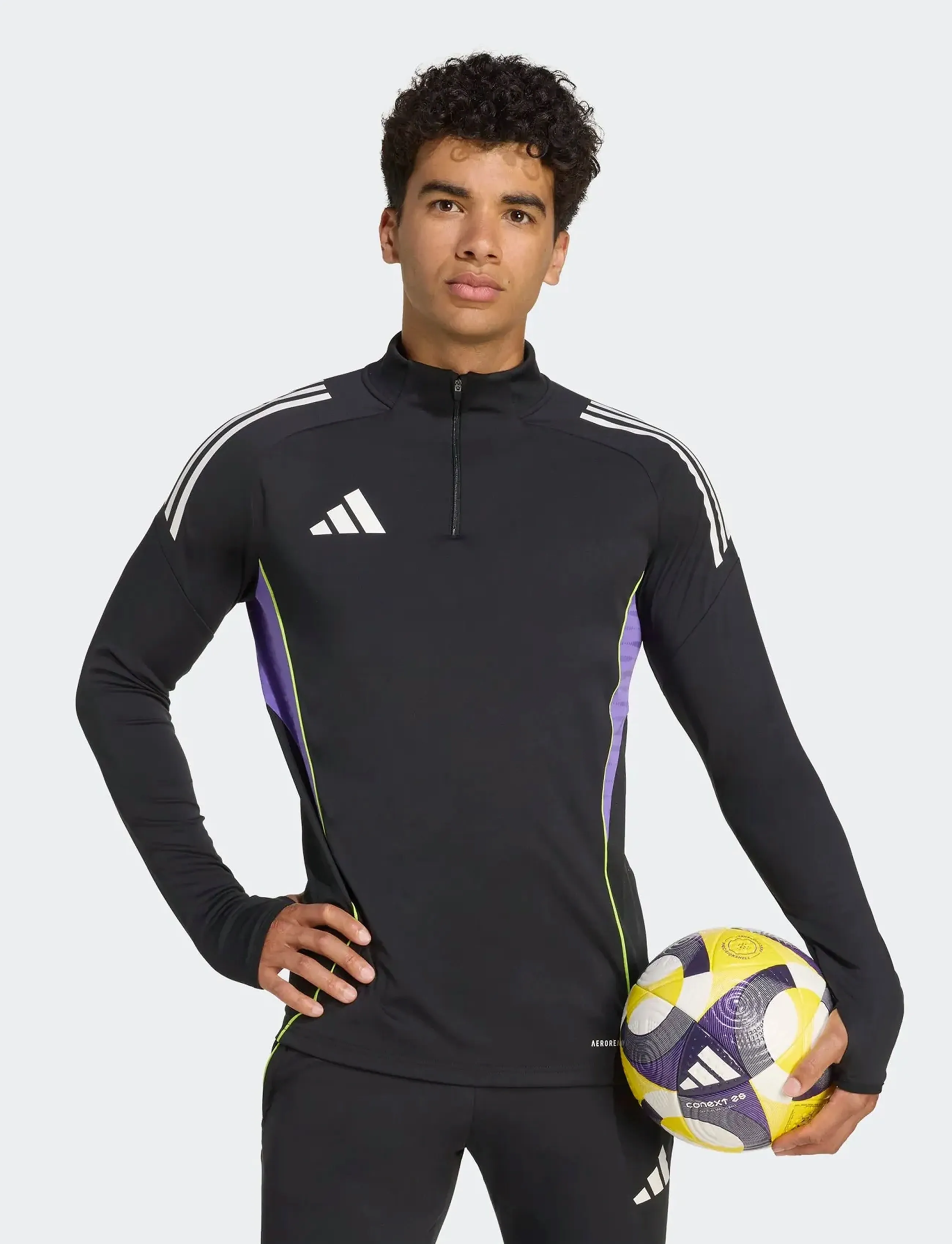 adidas Performance - TIRO25C TR TOP - fleece & midlayer - black/purrus - 5
