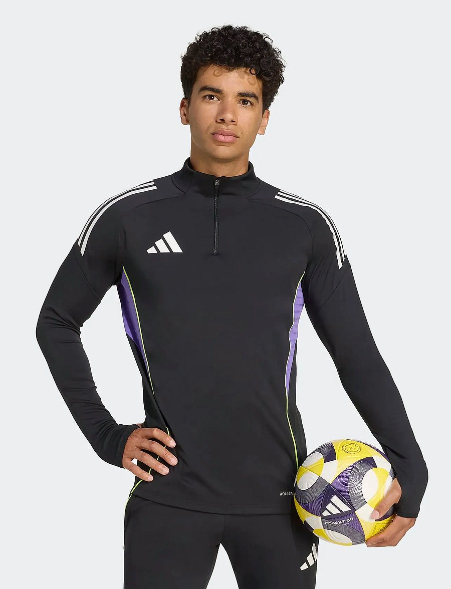 adidas Performance - TIRO25C TR TOP - fleece & midlayer - black/purrus - 5