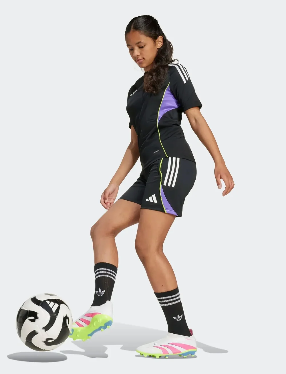 adidas Performance - TIRO25C TR JSYY - sporta topi - black/purrus - 0