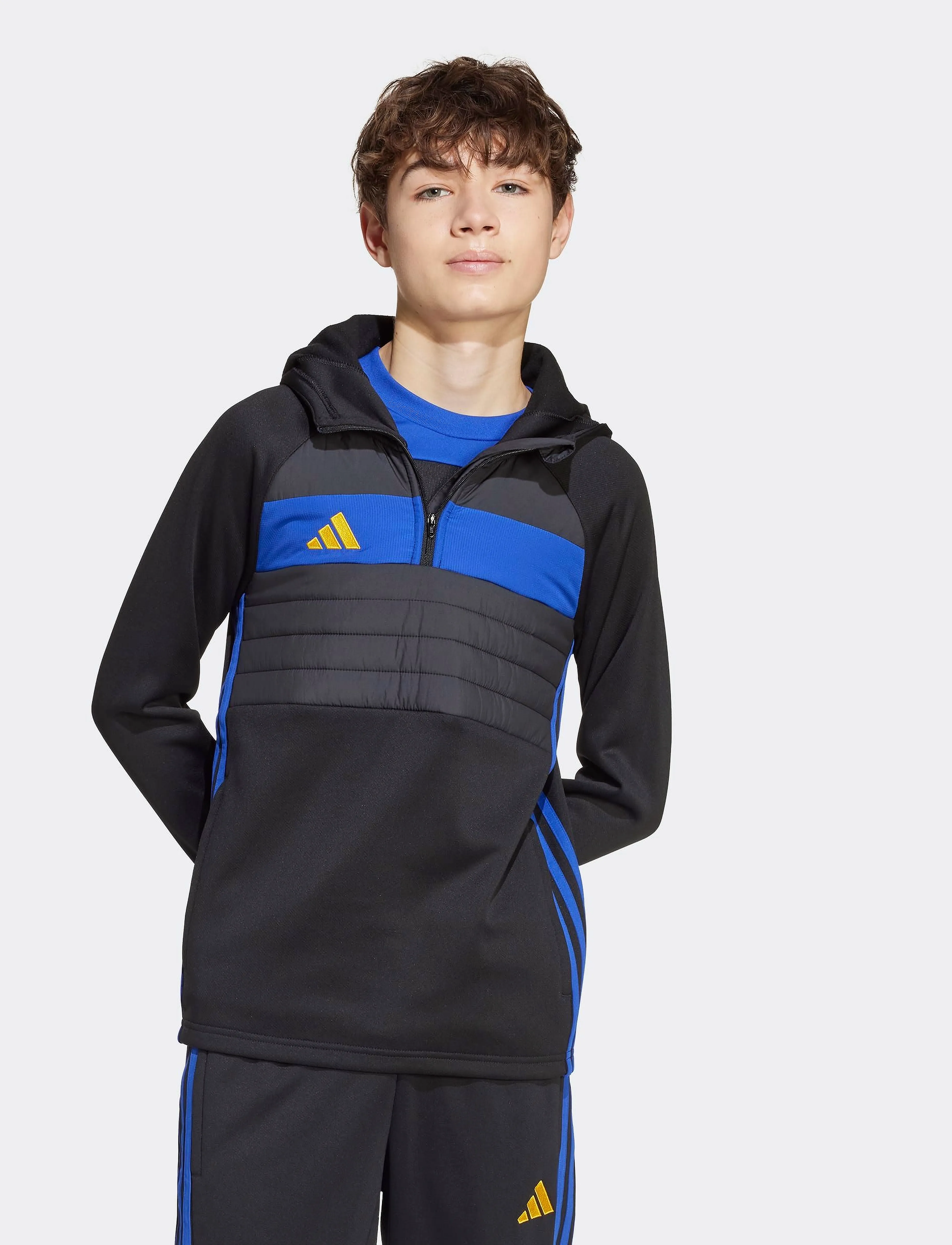 adidas Performance - TIRO ES WINTOPY - kapuzenpullover - black/selubl/creyel - 3