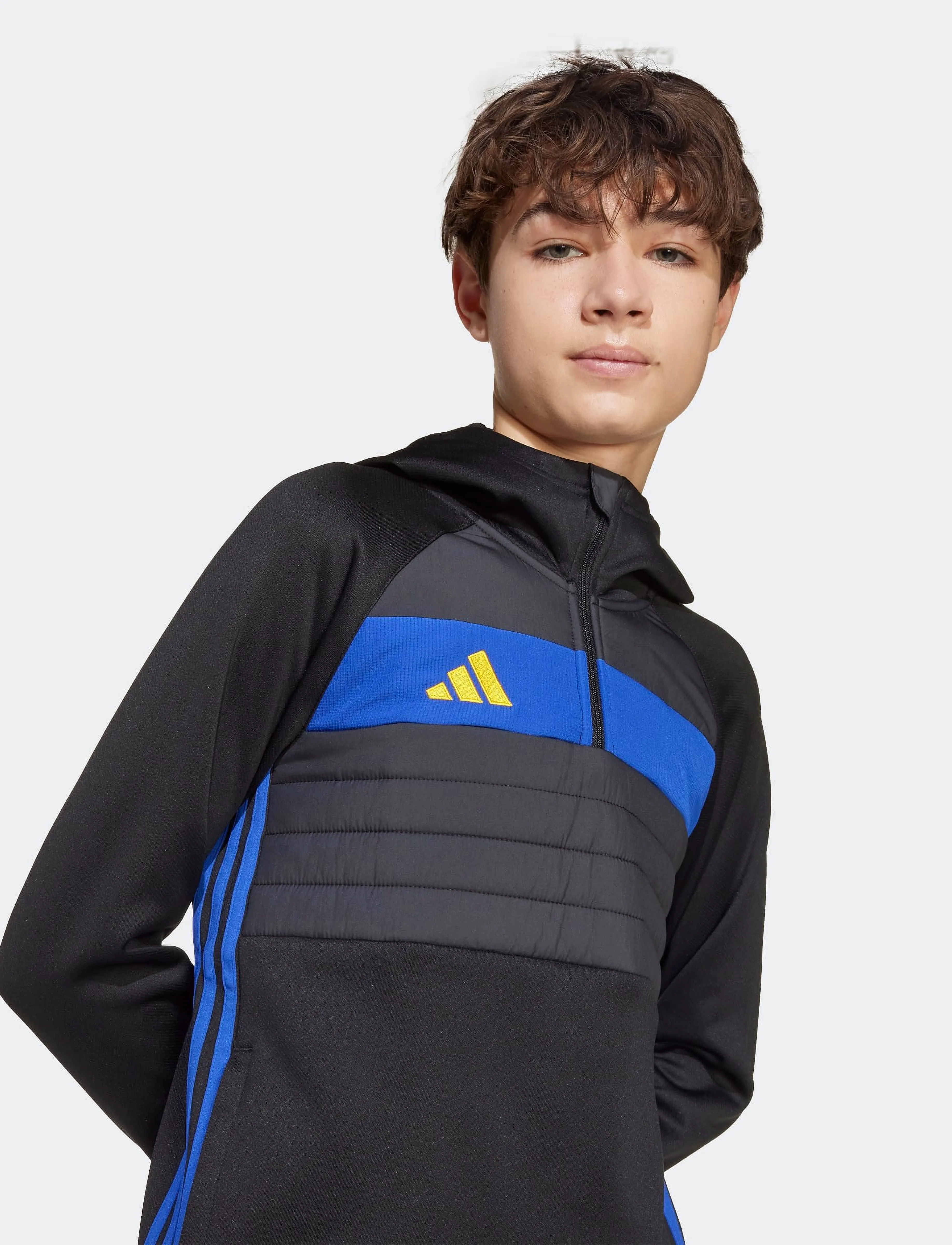 adidas Performance - TIRO ES WINTOPY - kapuzenpullover - black/selubl/creyel - 5