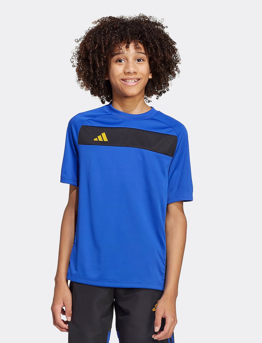 adidas Performance - TIRO ES JSY Y - sportieve tops - selubl/black/creyel - 0
